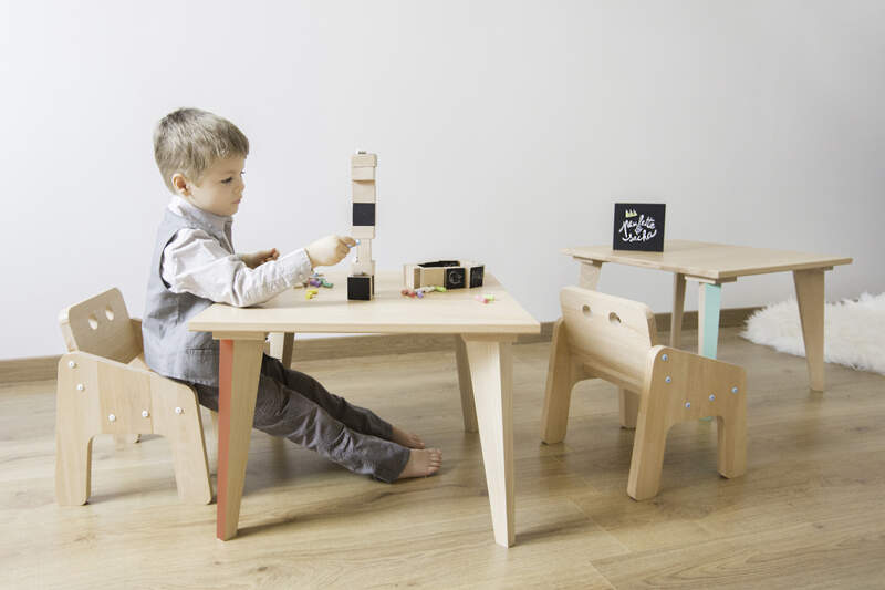 Paulette et Sacha Kids chair Mini Boudoir Blue 1 3 Letzshop