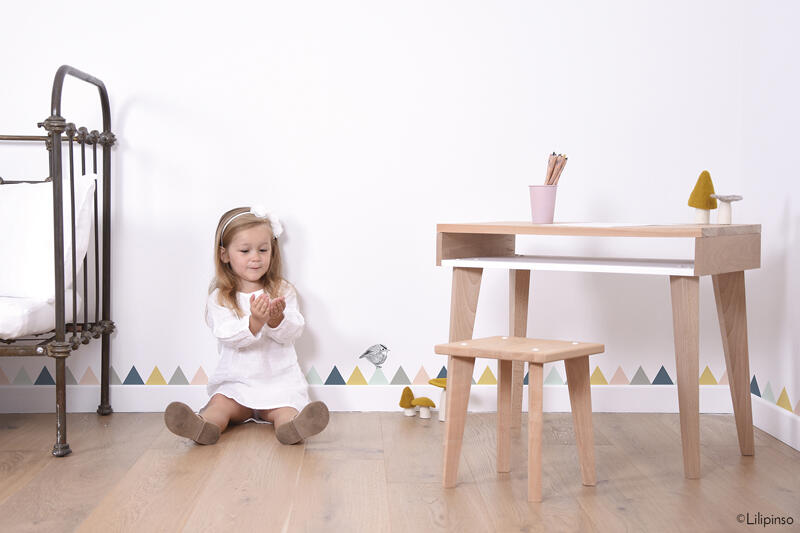 Bureau pour enfants Trait d'Union - Bleu | 3-6 ans