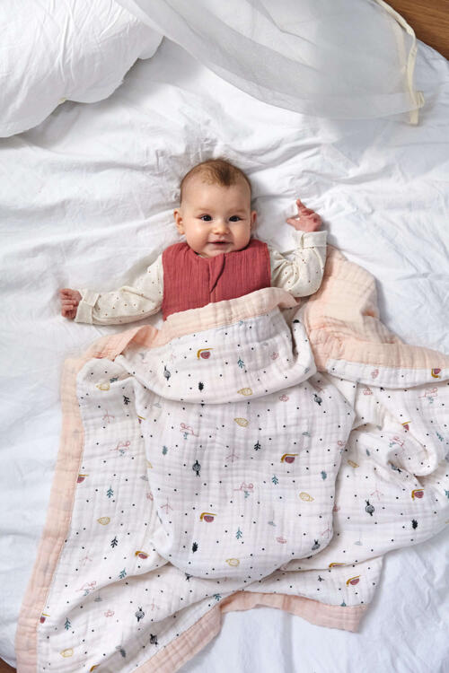 Couverture bébé en coton bio 80 x 80 cm de Lässig