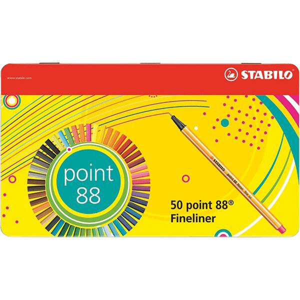 15 Stylos feutres STABILO Point 88 pointe fine Nouvelles couleurs
