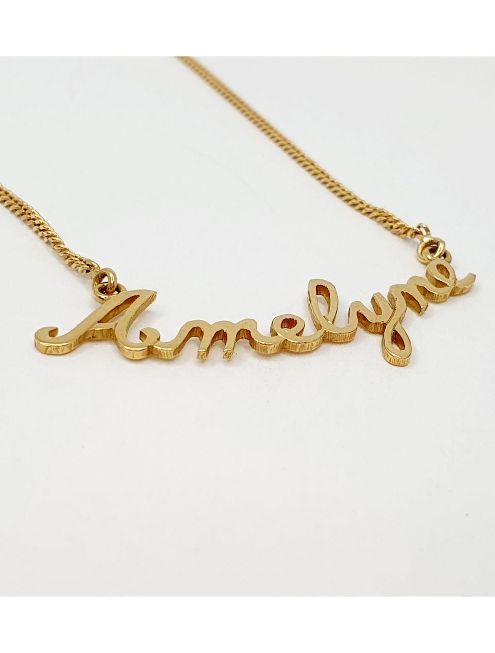 # Yellow gold chain necklace ' AMELYNE ' 40cm