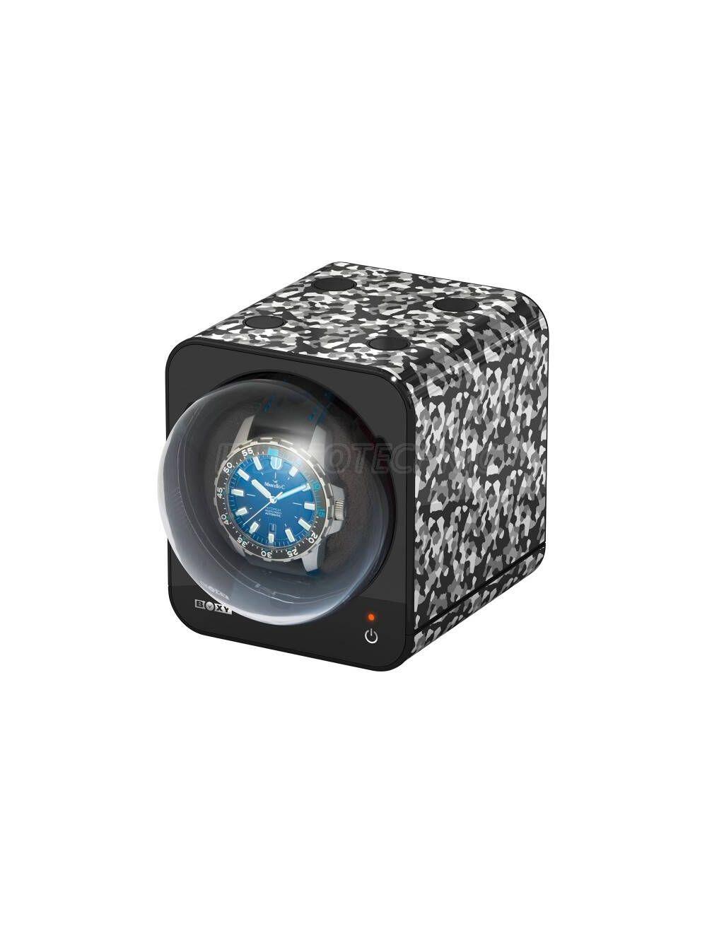 #Watchwinder, Uhrenbeweger, fancy Brick,  Boxy militaire , -> Adapteur en supplément OHNE STECKER,  SANS ADAPTEUR