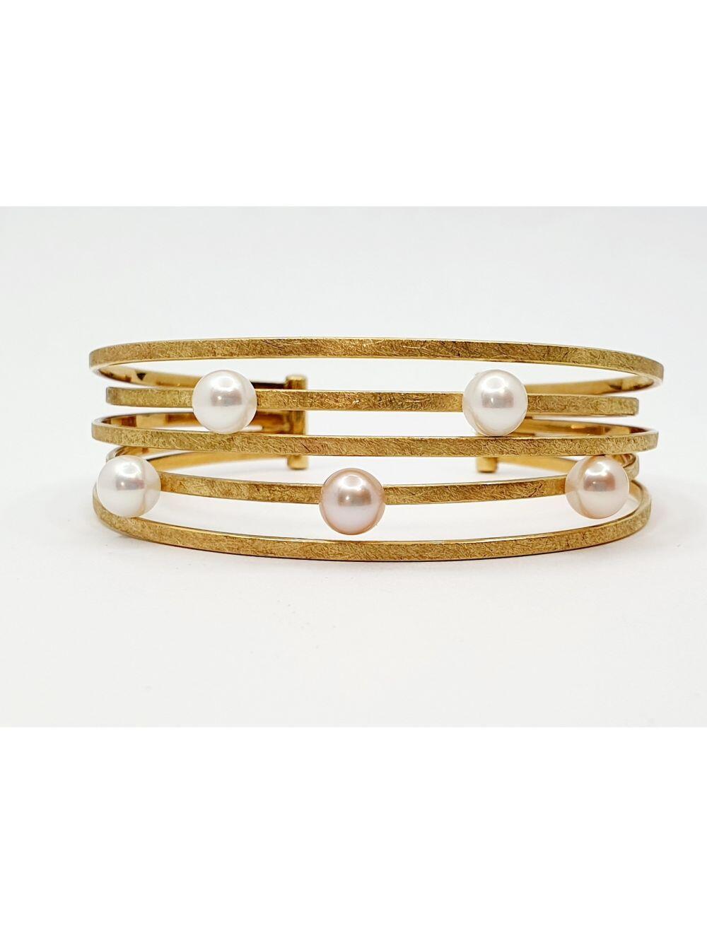 # Bracelet or jaune avec perles ( prix façon 499€ + 34gr de votre or )