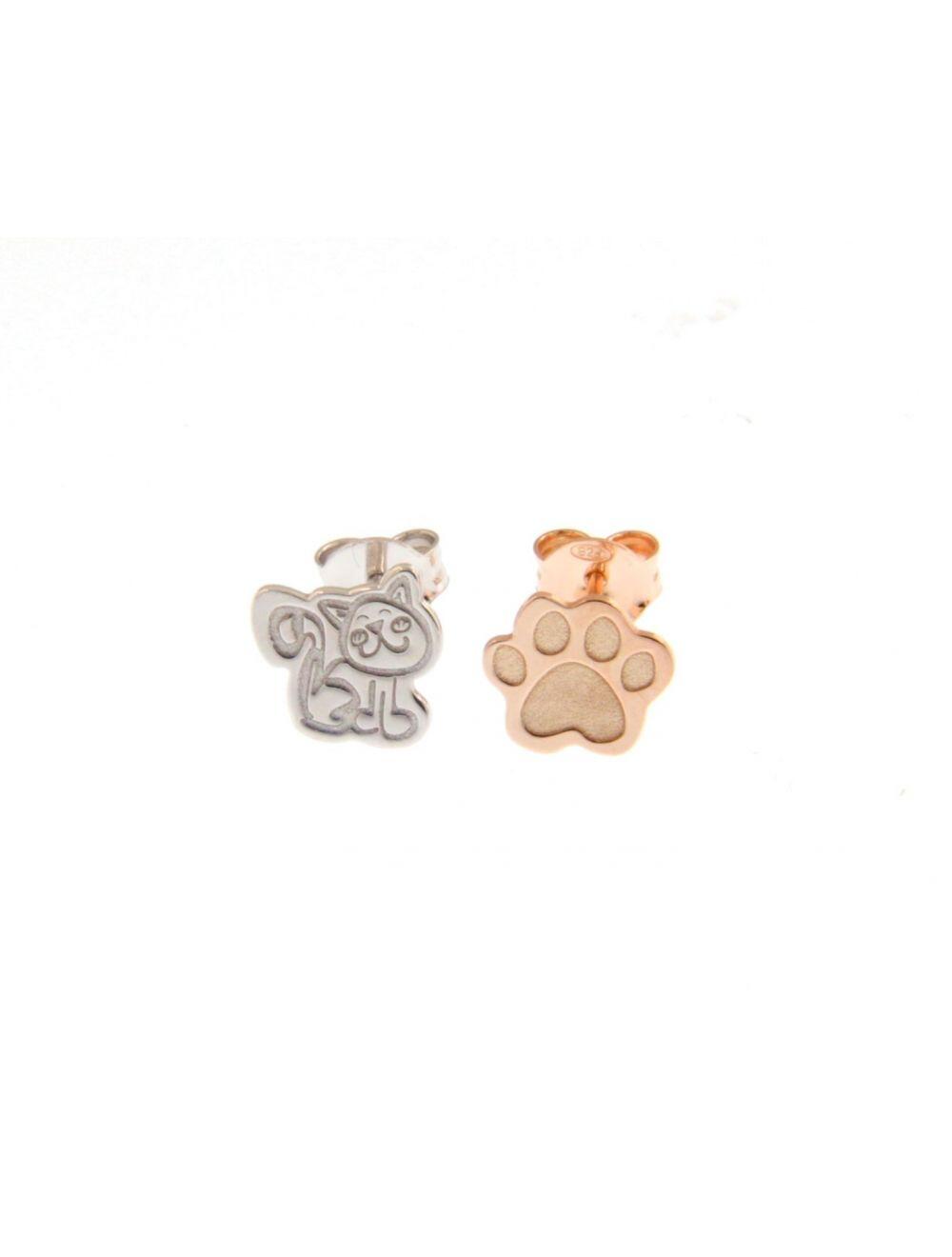 # Boucles d'oreilles chat argent