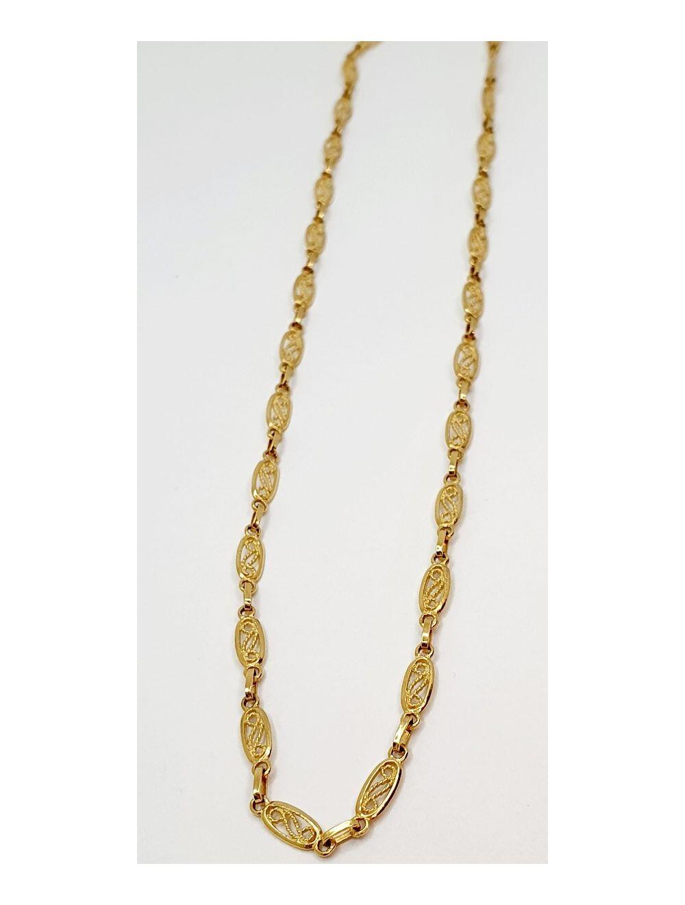 # Collier or jaune 42cm