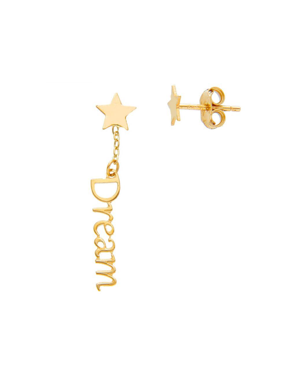 # Yellow gold earrings