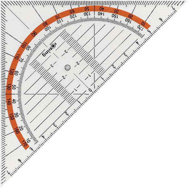 ROTRING CENTRO Equerre de géométrie avec poignée - 230 mm (dessin technique  S0903950)