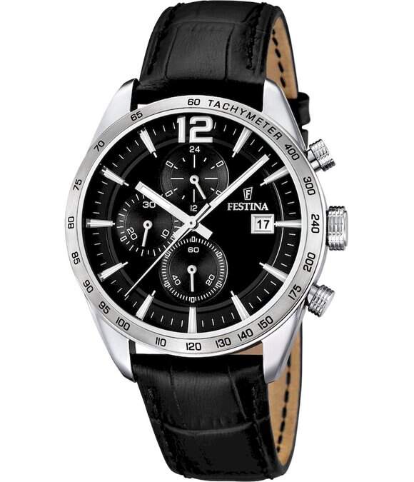 Montre Festina Chronographe Pour Homme – Modèle 20704_4, Quartz, Bracelet Acier