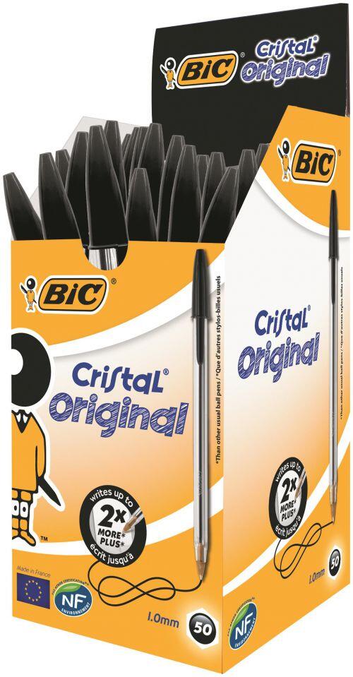 BIC Recharge pour stylo Bille Cristal Original. Pointe Moyenne 1mm