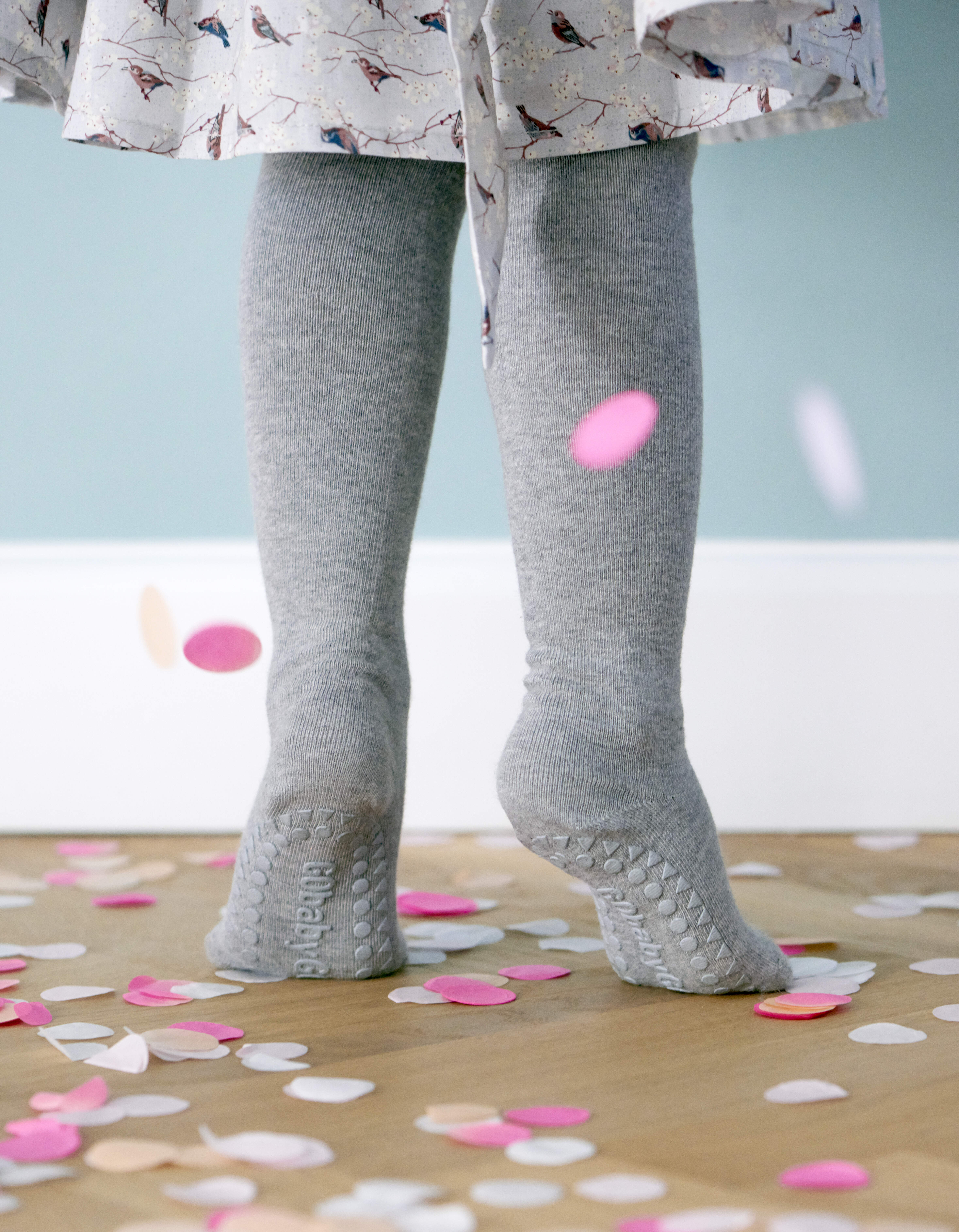 GoBabyGo Grey non slip tights Letzshop