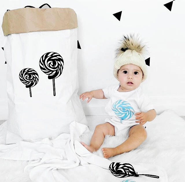 Sac en papier Panier de rangement - Lollipop Paperbag