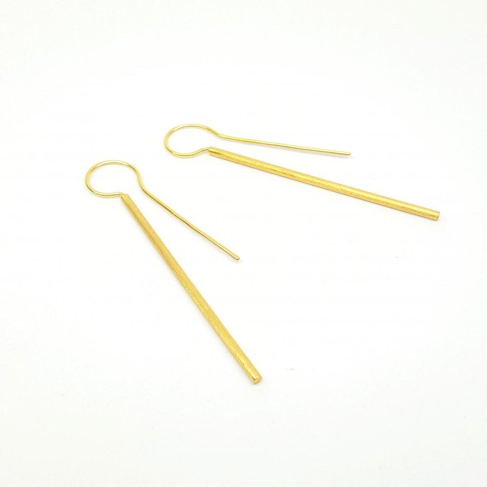 Earrings in 18kt yellow gold.