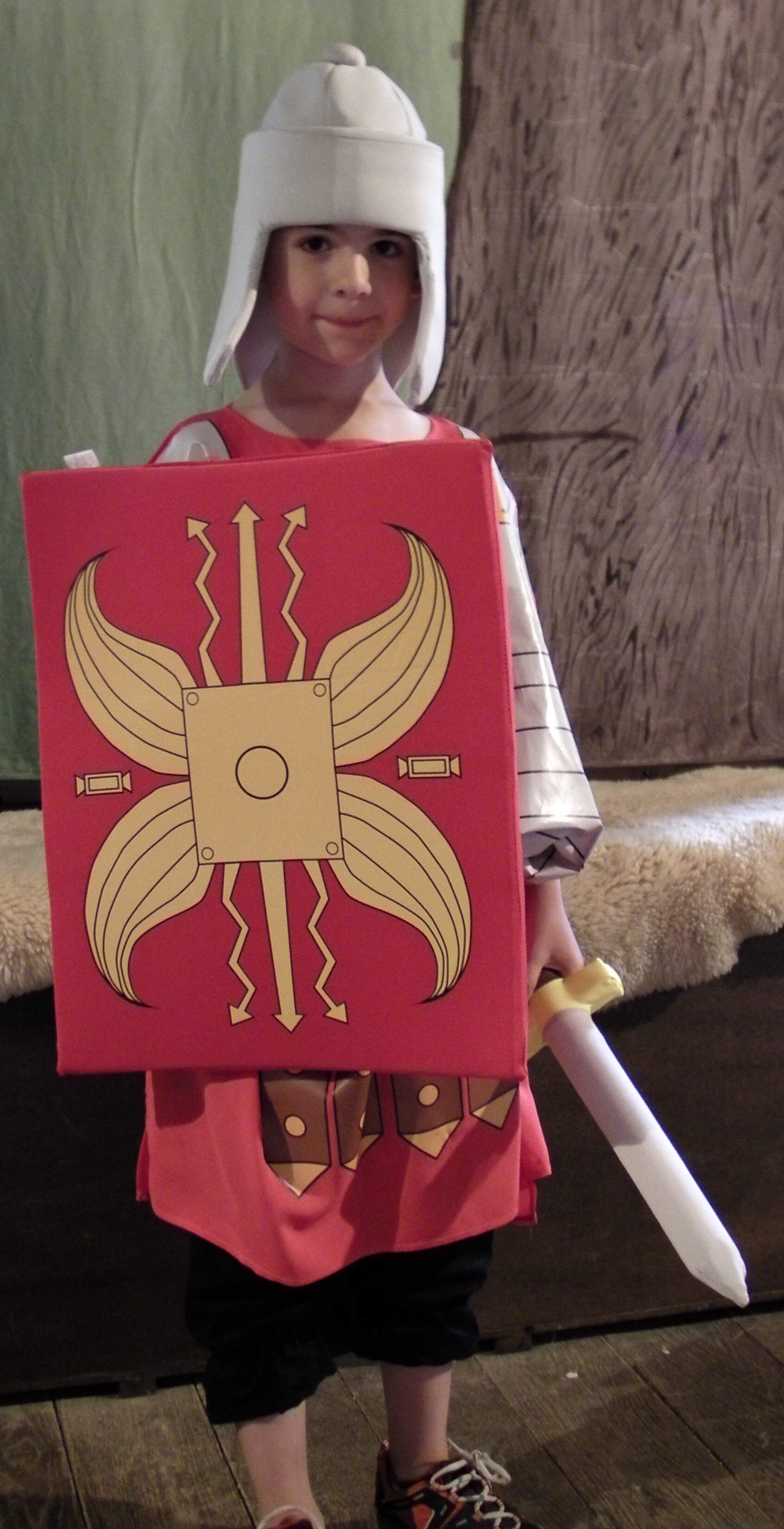 Homemade store roman costume