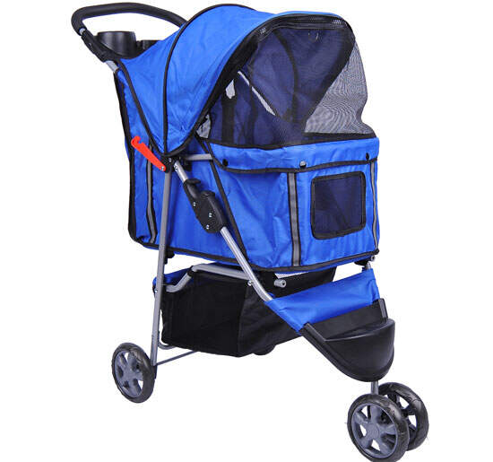 Poussette 3 roues bleu online