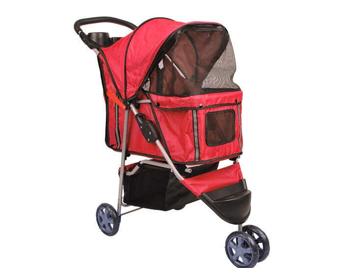Poussette 3 roues rouge clearance