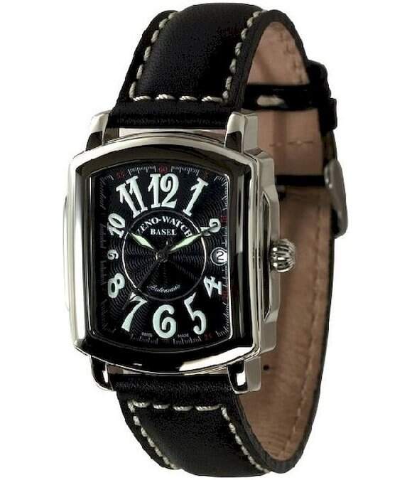 Rectangular automatic watch cheap