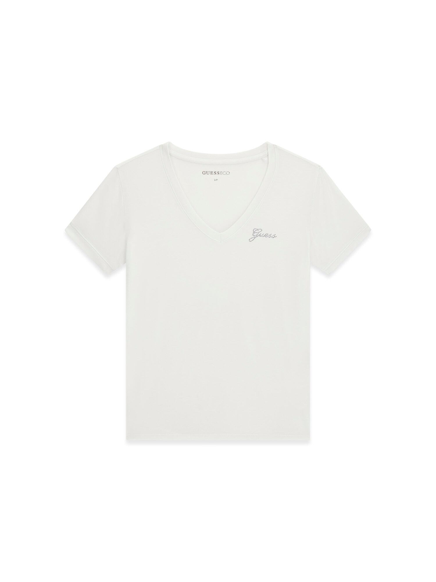 Guess Damen Blanc T-Shirt New Vn Mini Logo - Bild 2
