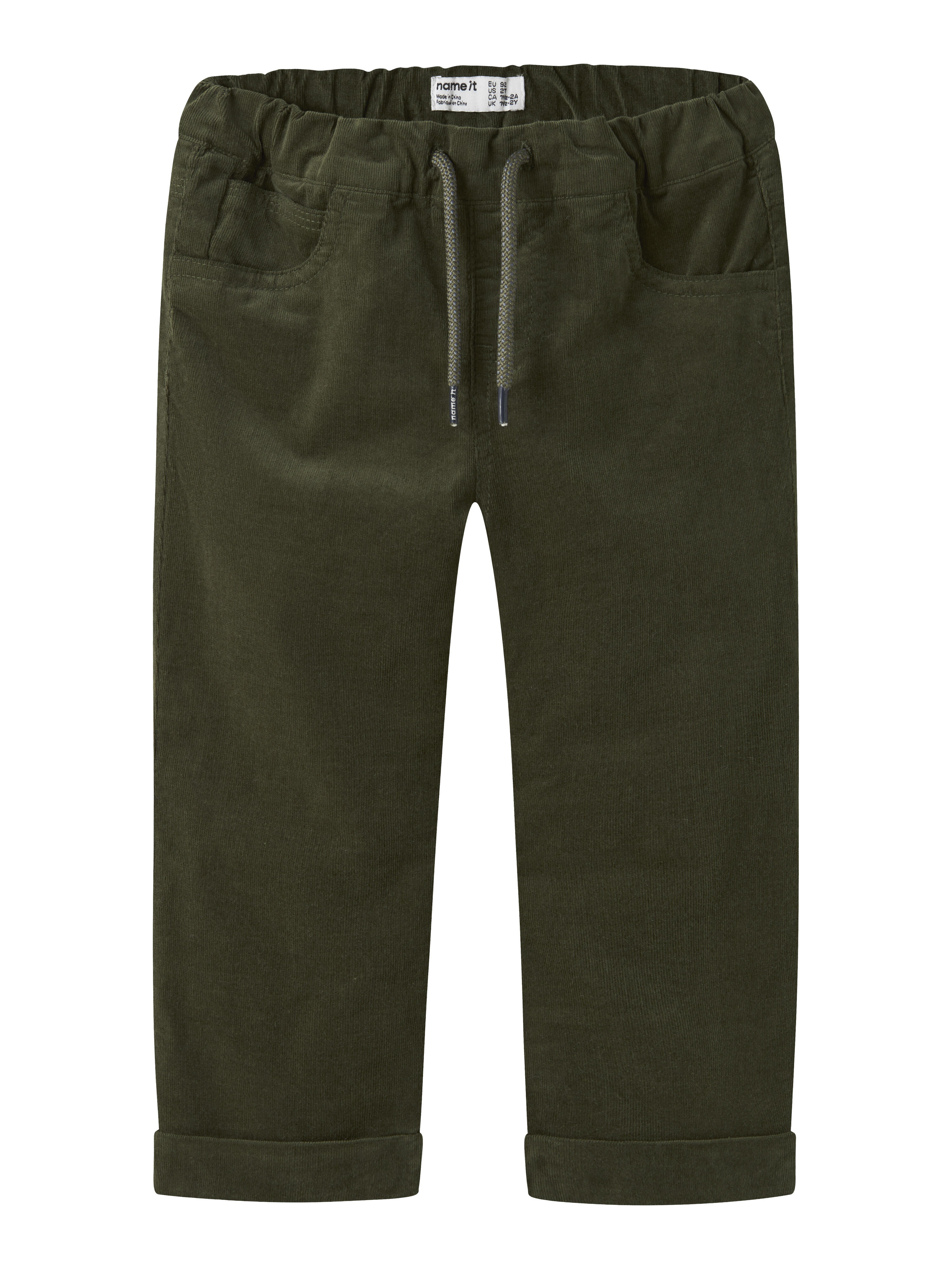 Name It Herren Cordhose Oliv Kleinkind Größe 92 - Bild 3