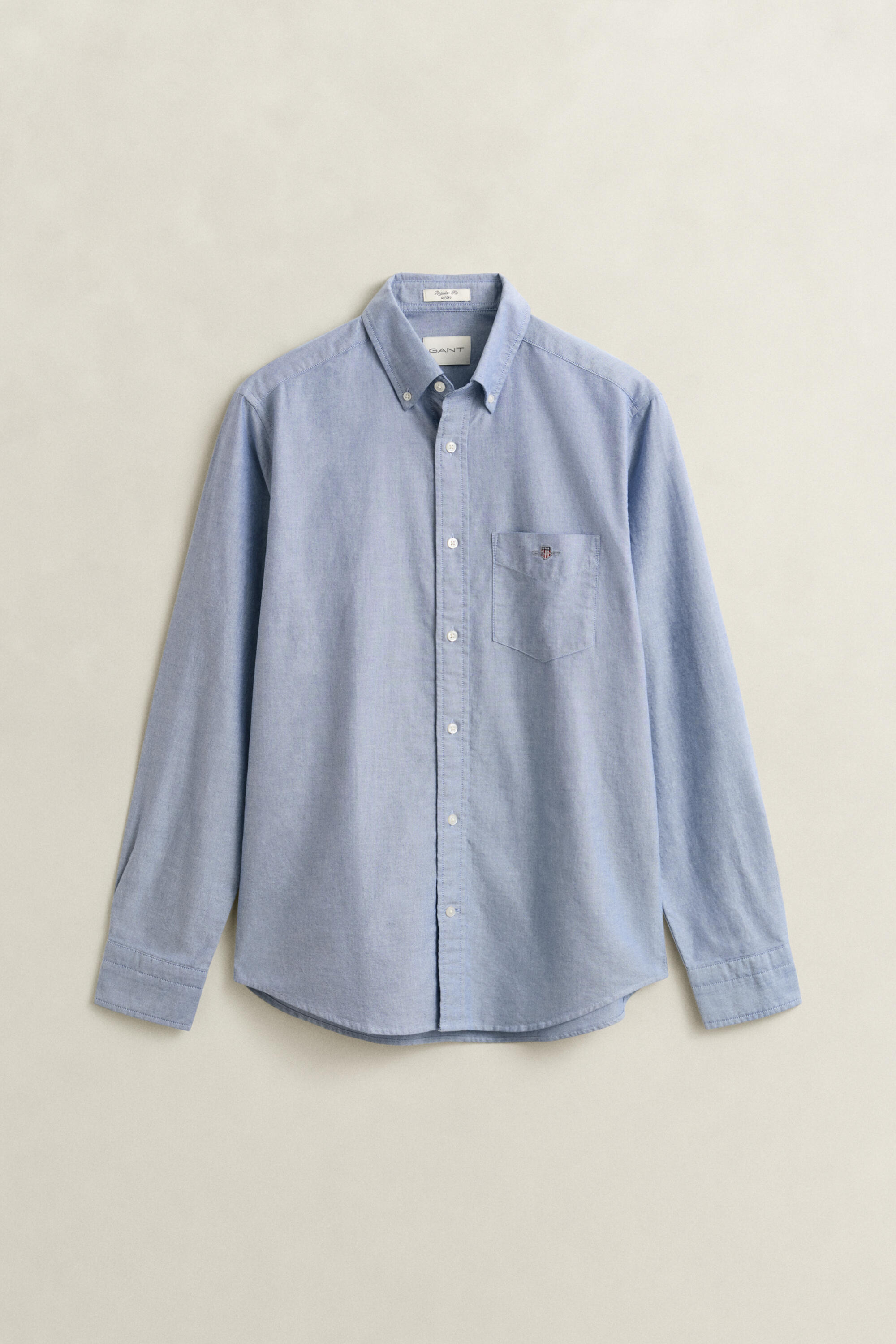 Gant Herren Blau Für 3000200 Oxford-Hemd Regular Fit Himmel (M), Lässig, Baumwolle, Klassisch, Langarm - Bild 3