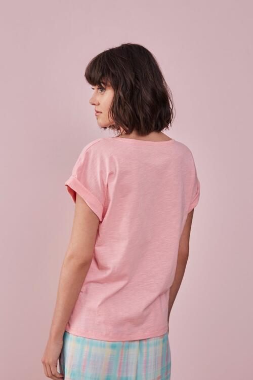 Falbala | - (11154) Hauts T-Shirt Deutschland 4 - Des petits pink -