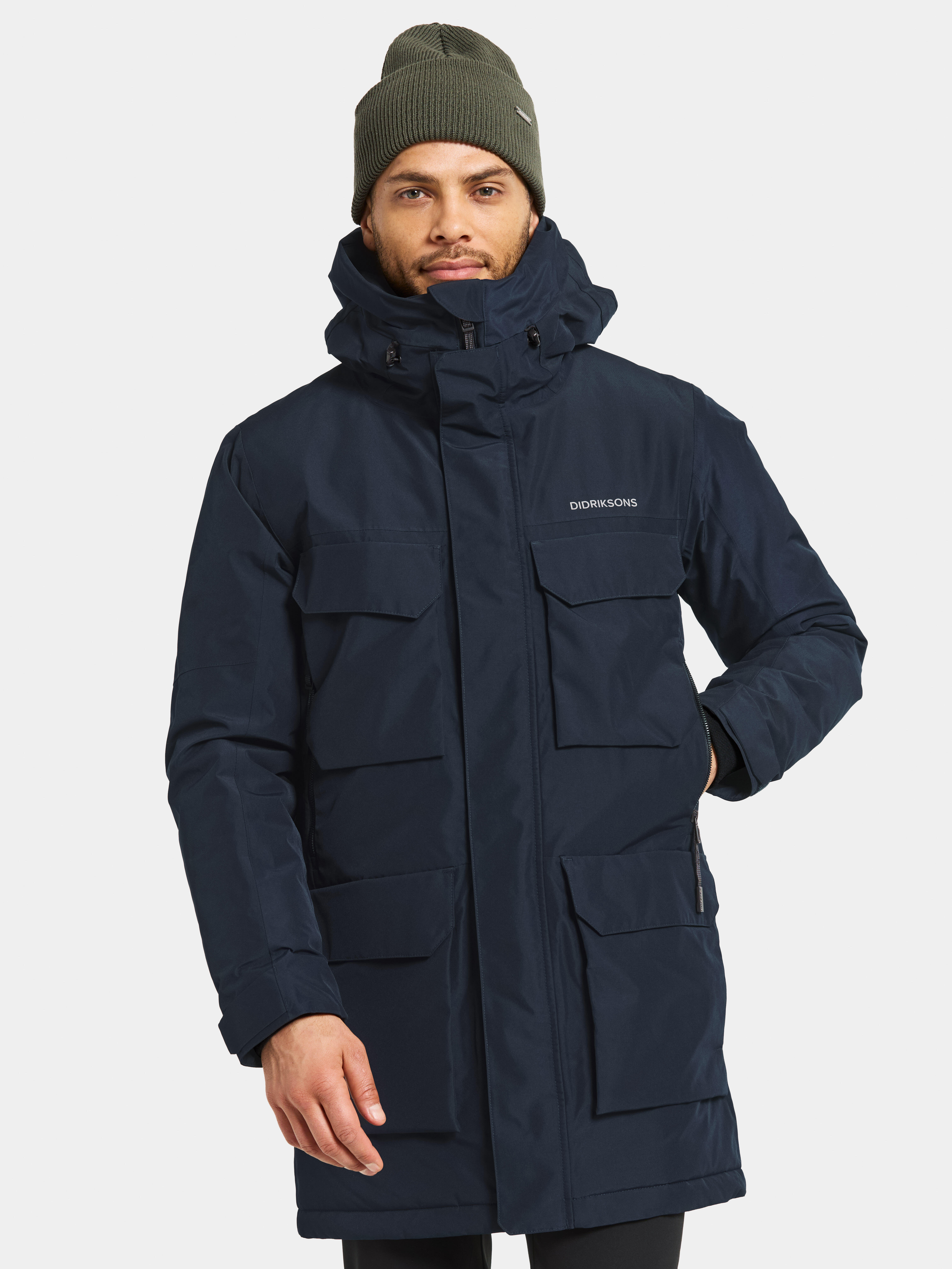 Didriksons, Herren, Winterjacken, Drew USX Parka 8, Blau, (S) - Bild 3