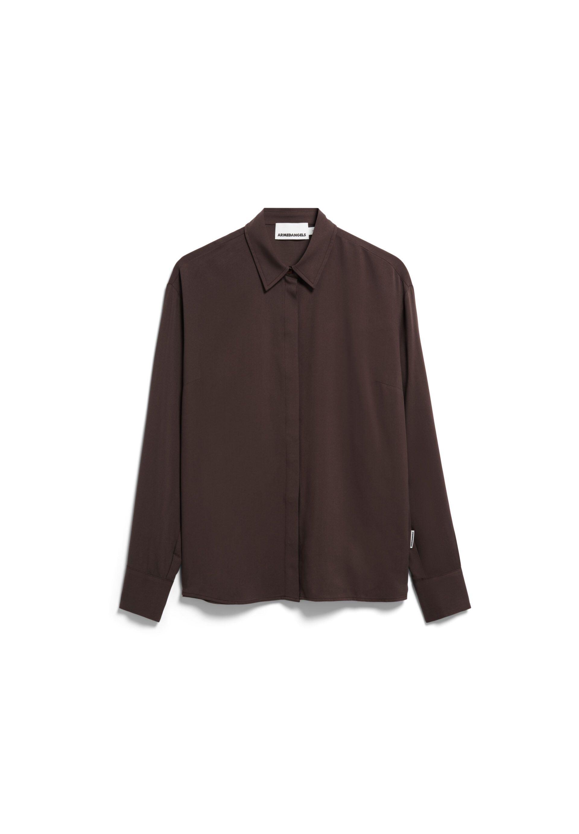 Armedangels Damen Marron Langarm-Bluse Larisaana - Bild 2