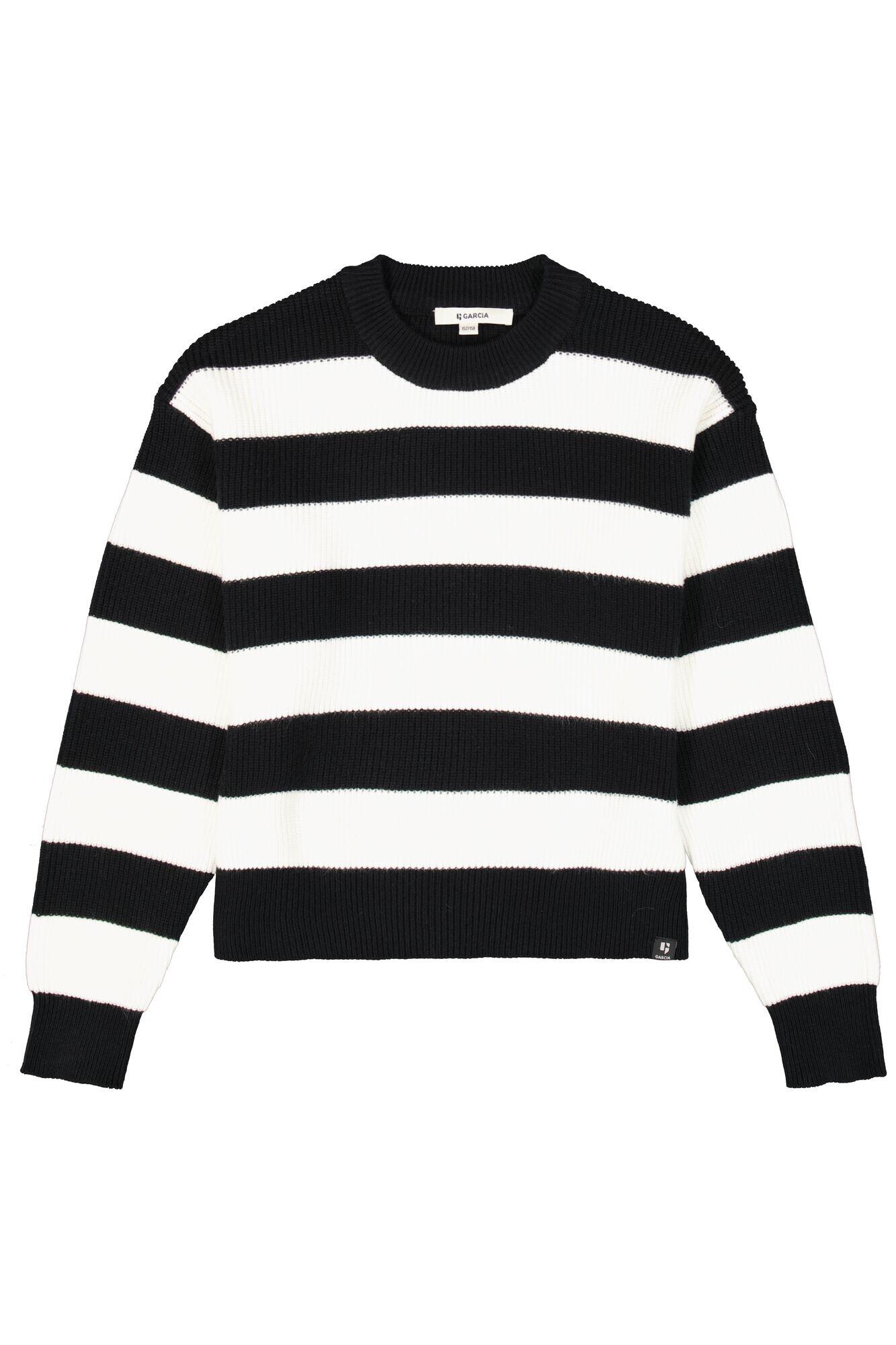 Garcia Mädchen Noir Gestreifter Pullover - Bild 2