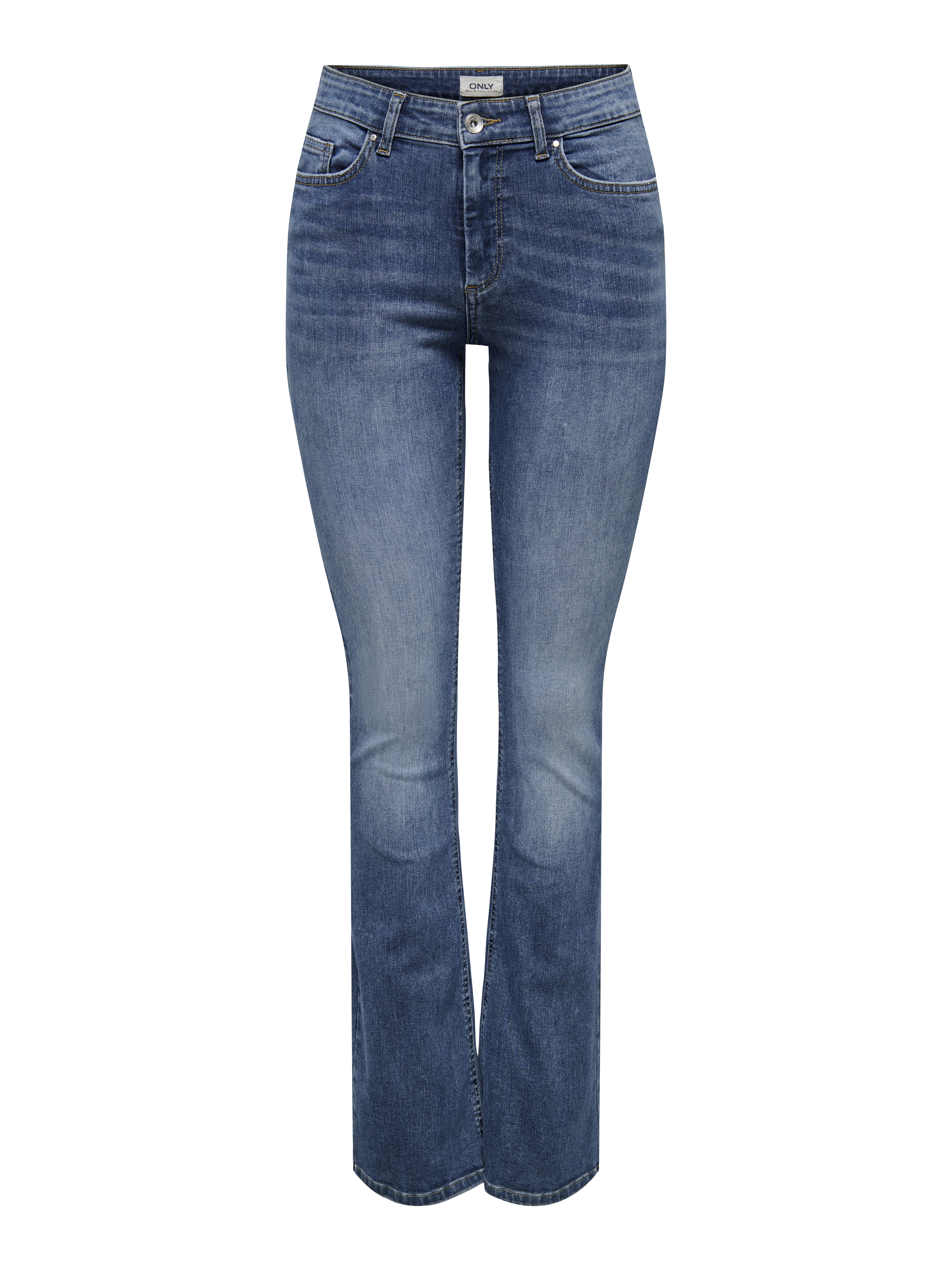 Only Blush Jeans Flared Fit In Mittelblau Used - Bild 3