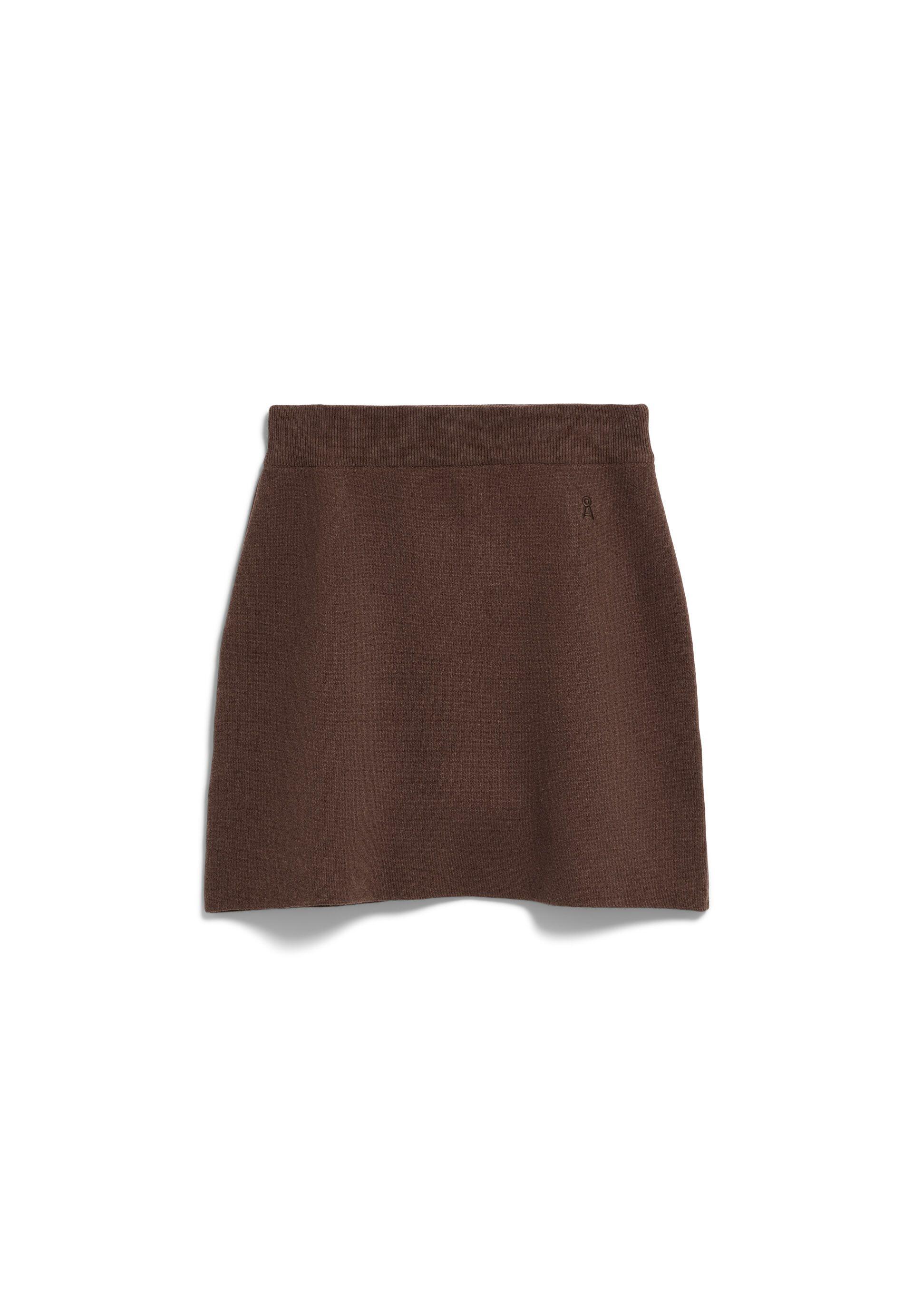 Armedangels - Cotton-Wool Mini Knit Skirt Claystone - Gr. - L