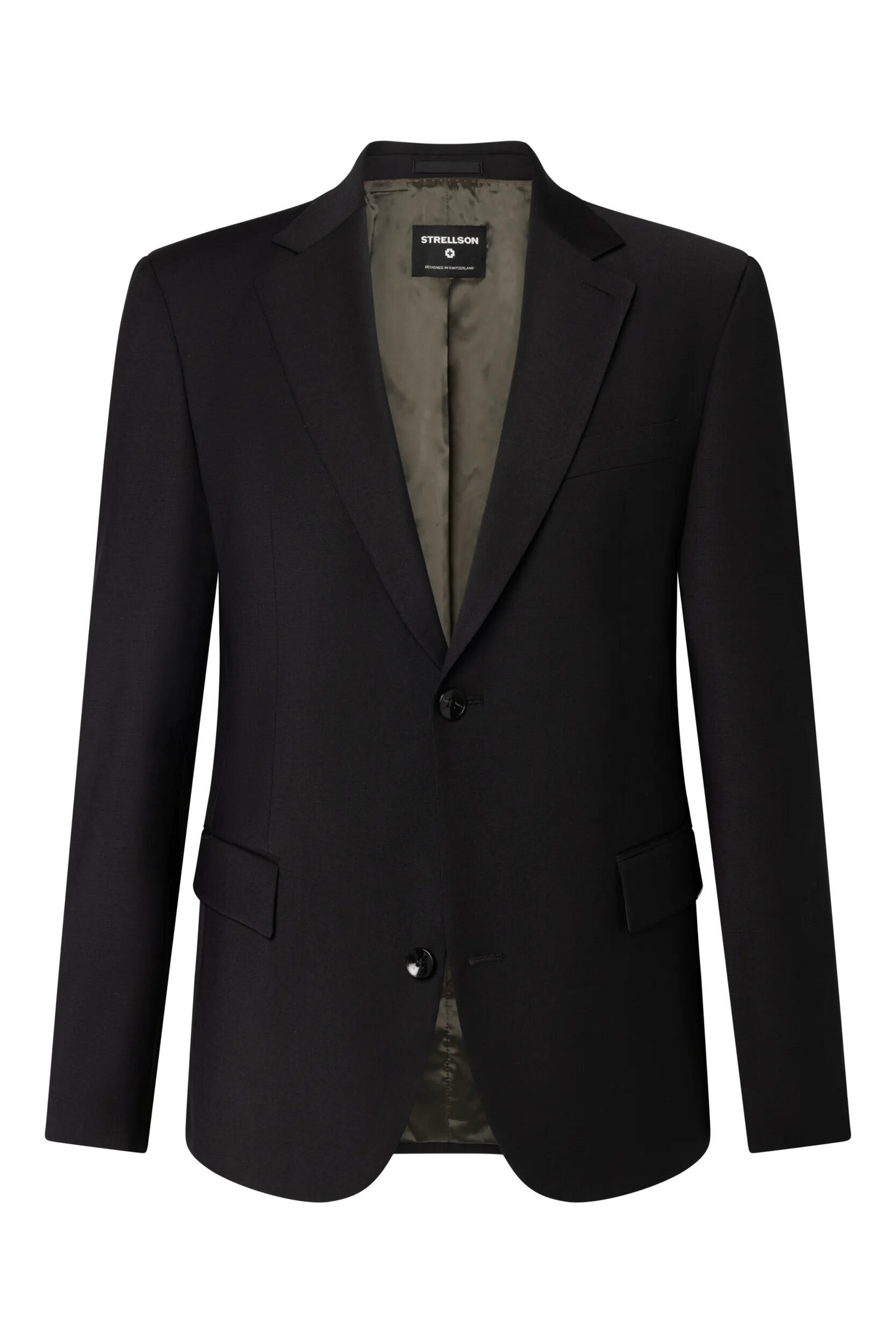 VAN GRAAF Strellson Herren Schwarz Baukasten-Sakko Mit Wollanteil – Alzer5 Slim Fit Wolle Größe 46 - Bild 3