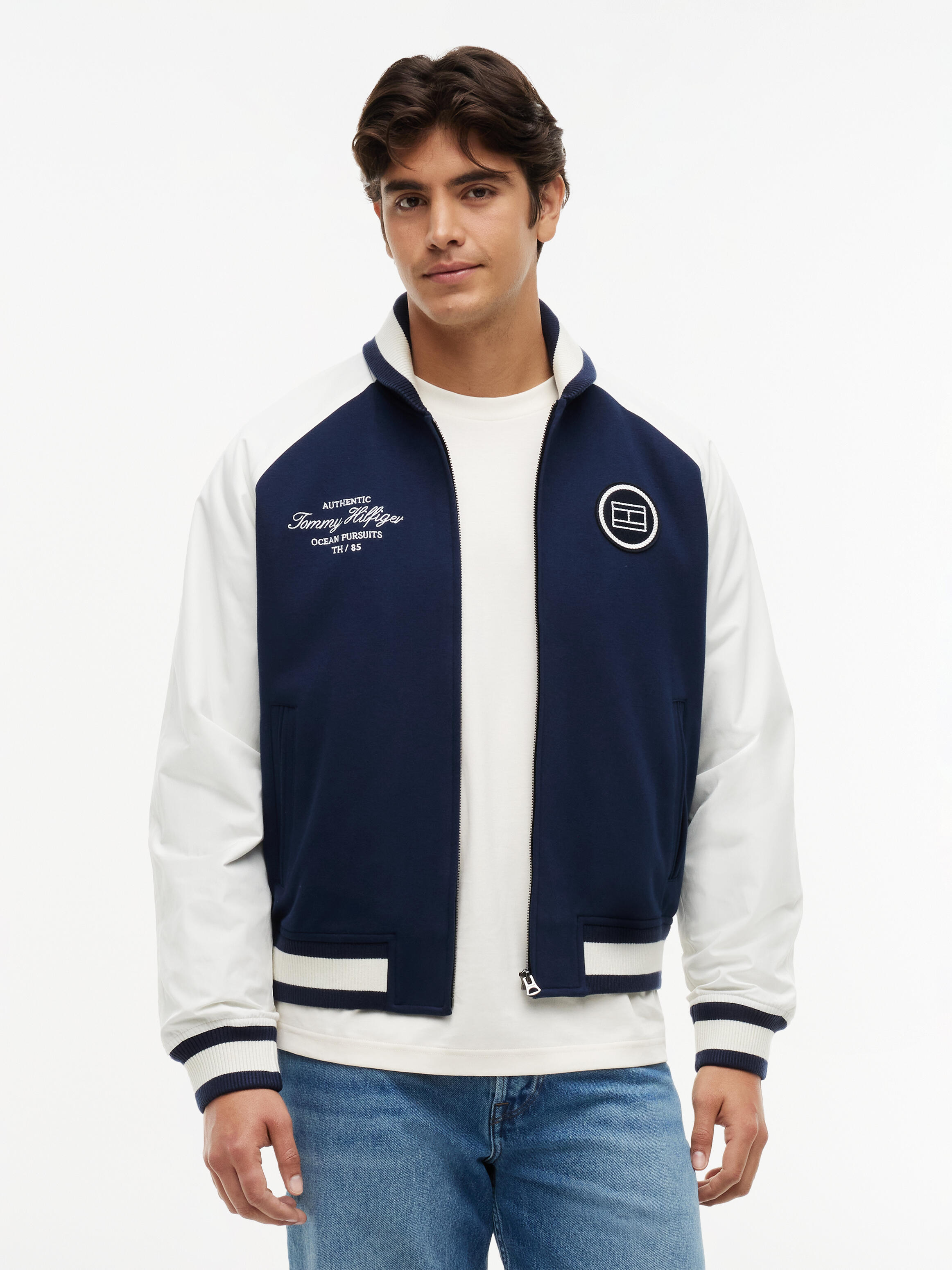 Tommy Hilfiger Herren Navy Bomberjacke, Gr. Xl - Bild 3