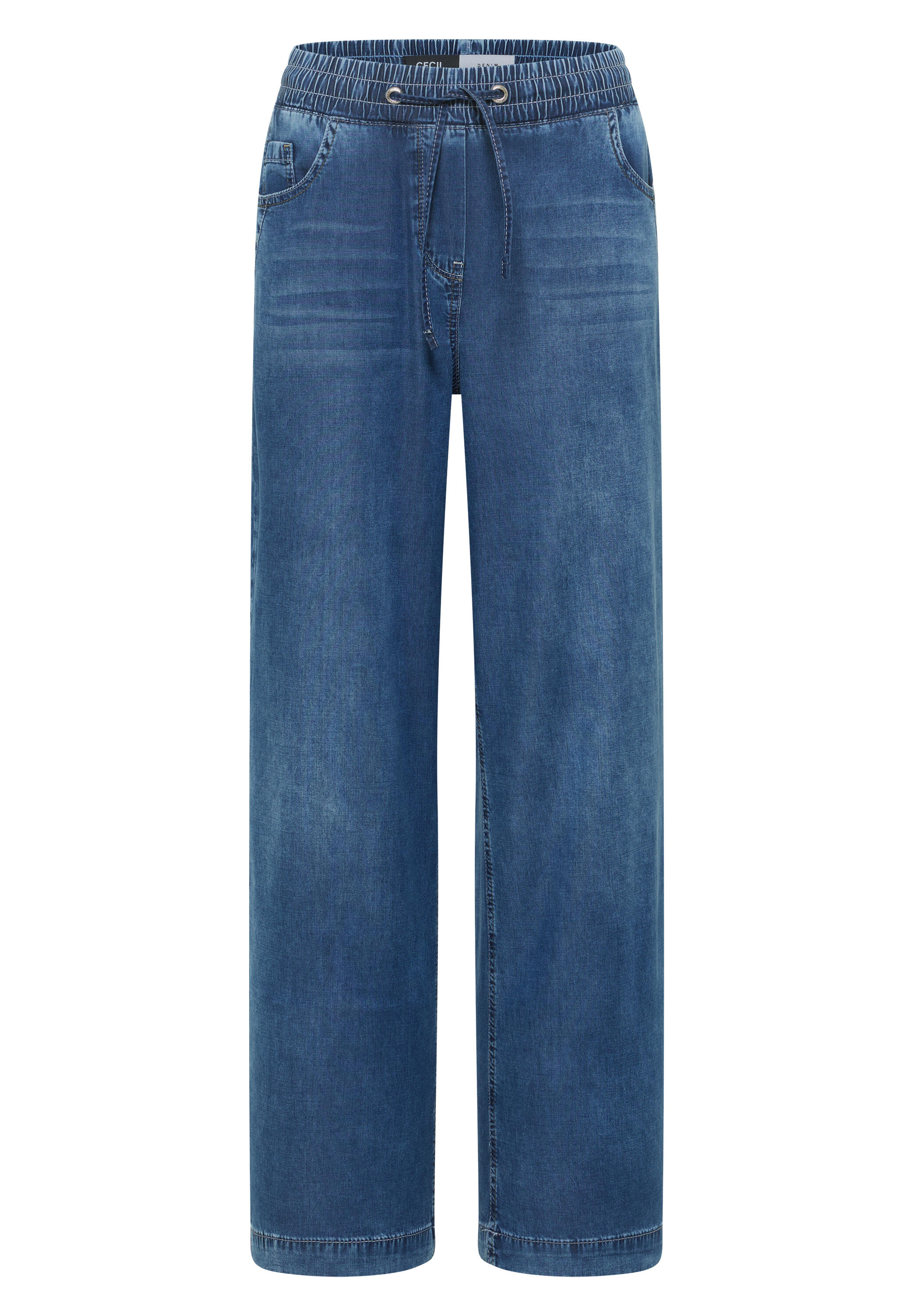 Cecil Blau High Waist Wide Leg Jeans Im Loose Fit Damen - Image 2