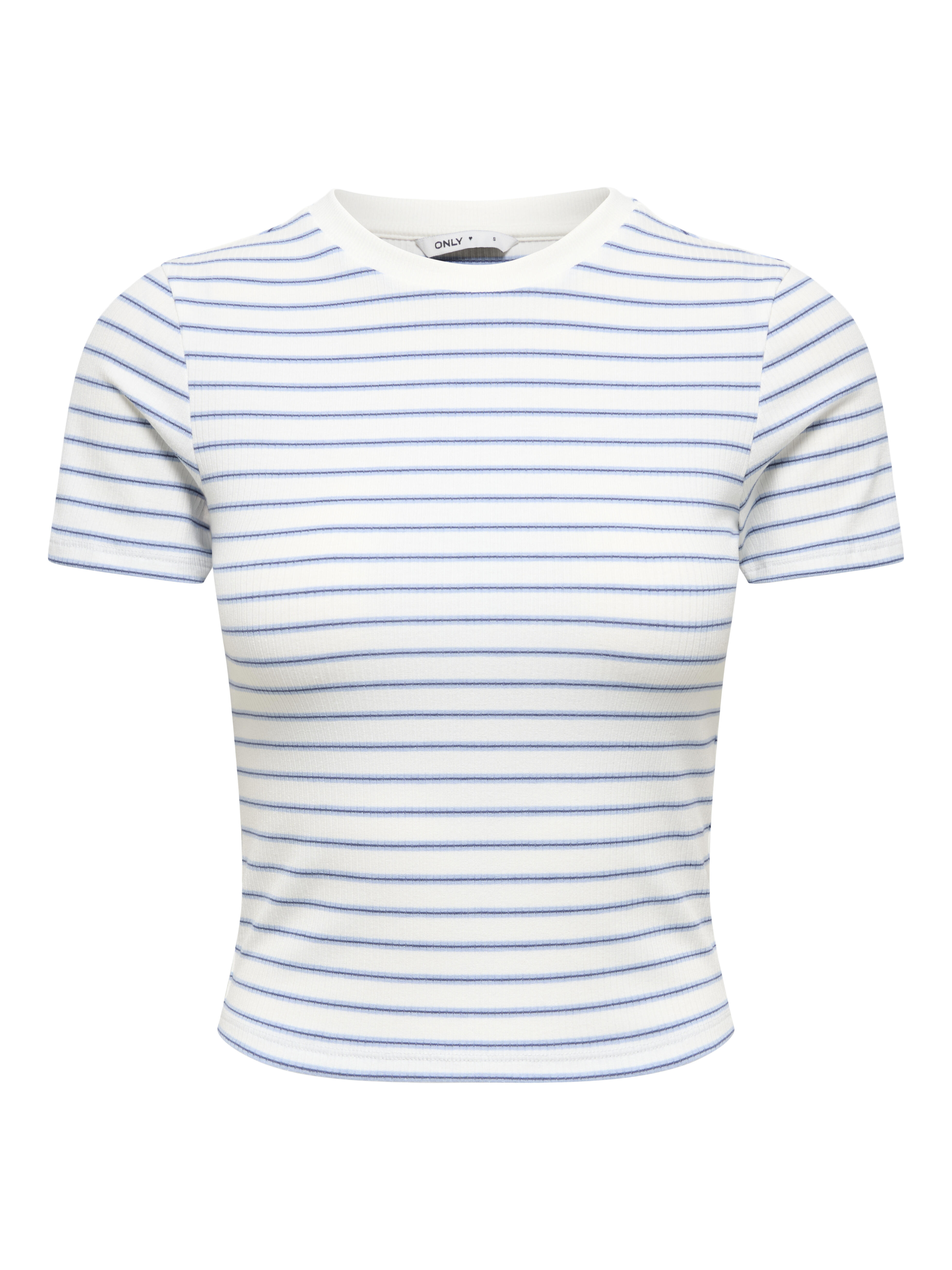 Only Only® Damen T-Shirt - Onllupe Stripe Tee Kurzarm Rundhals Slim Fit Streifen Mehrfarbig Xl - Bild 3