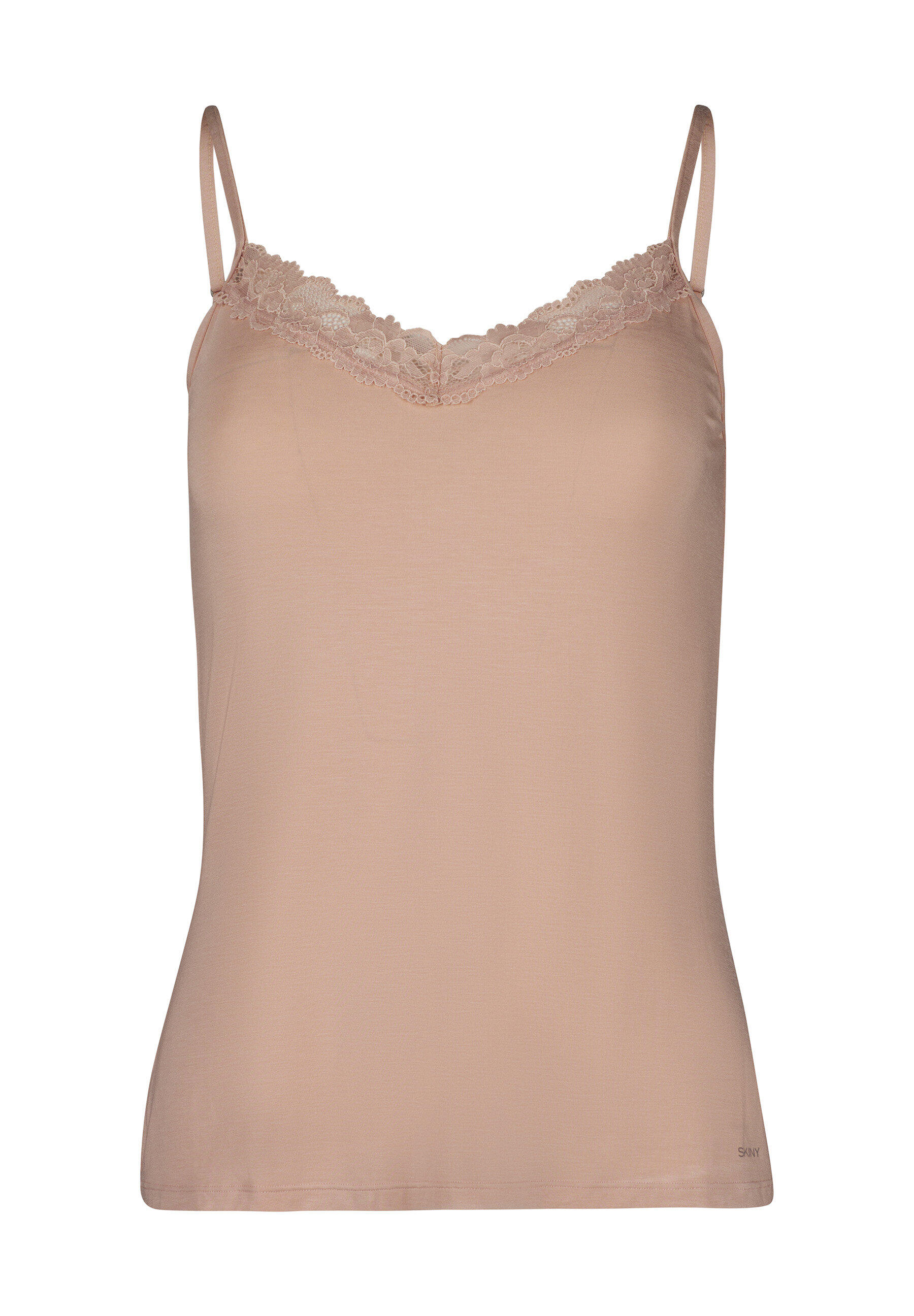 Skiny Damen Beige Unterhemd "Advantage Modal Lace", Gr. 40, N-Gr, Obermaterial: 93% Modal, 7% Elasthan, Unifarben, Unterhemden Unterhemd - Bild 2