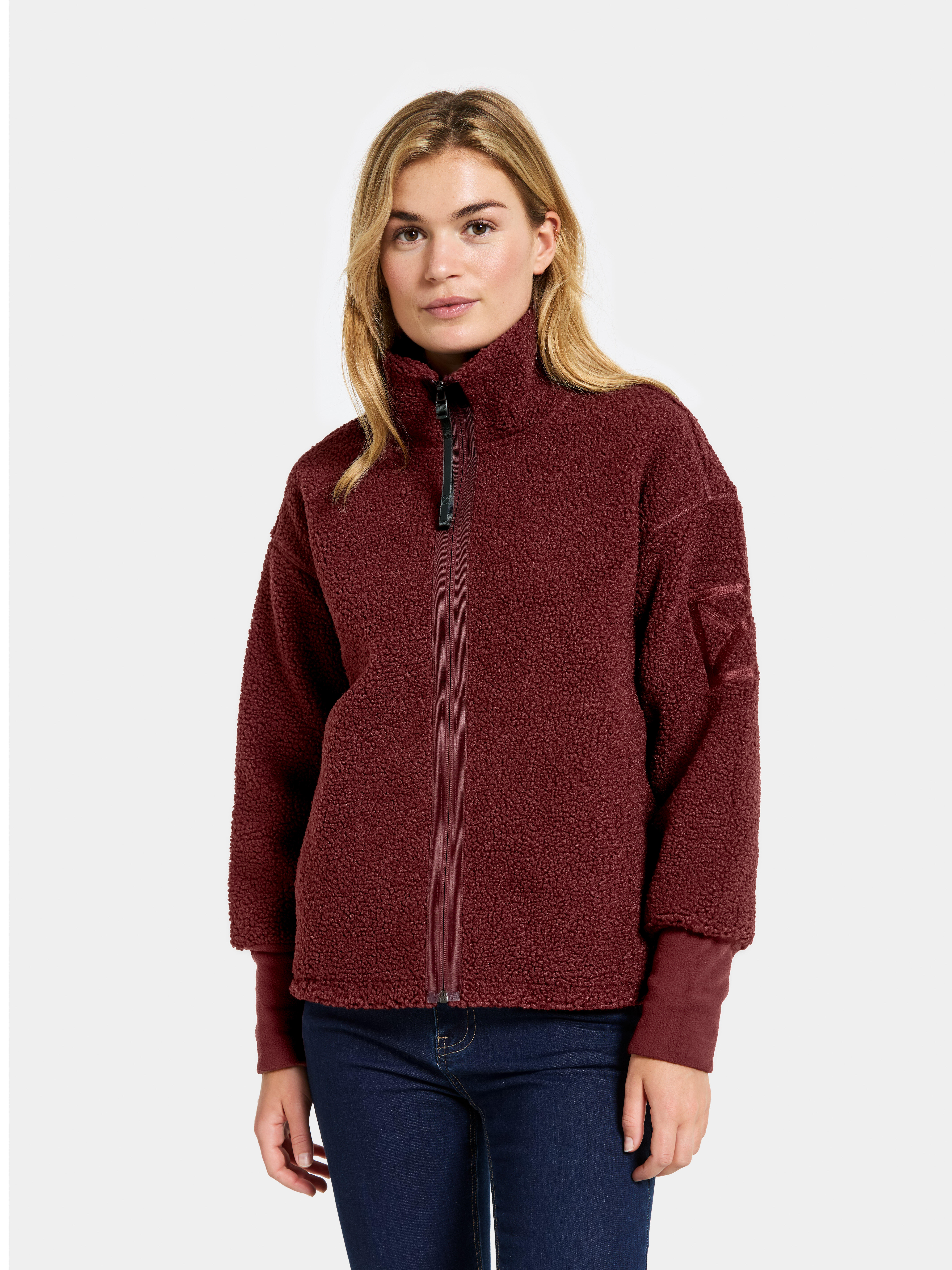 Didriksons, Damen, Outdoorjacken, Women's Mella Full-Zip 3 (S), Rot - Bild 3