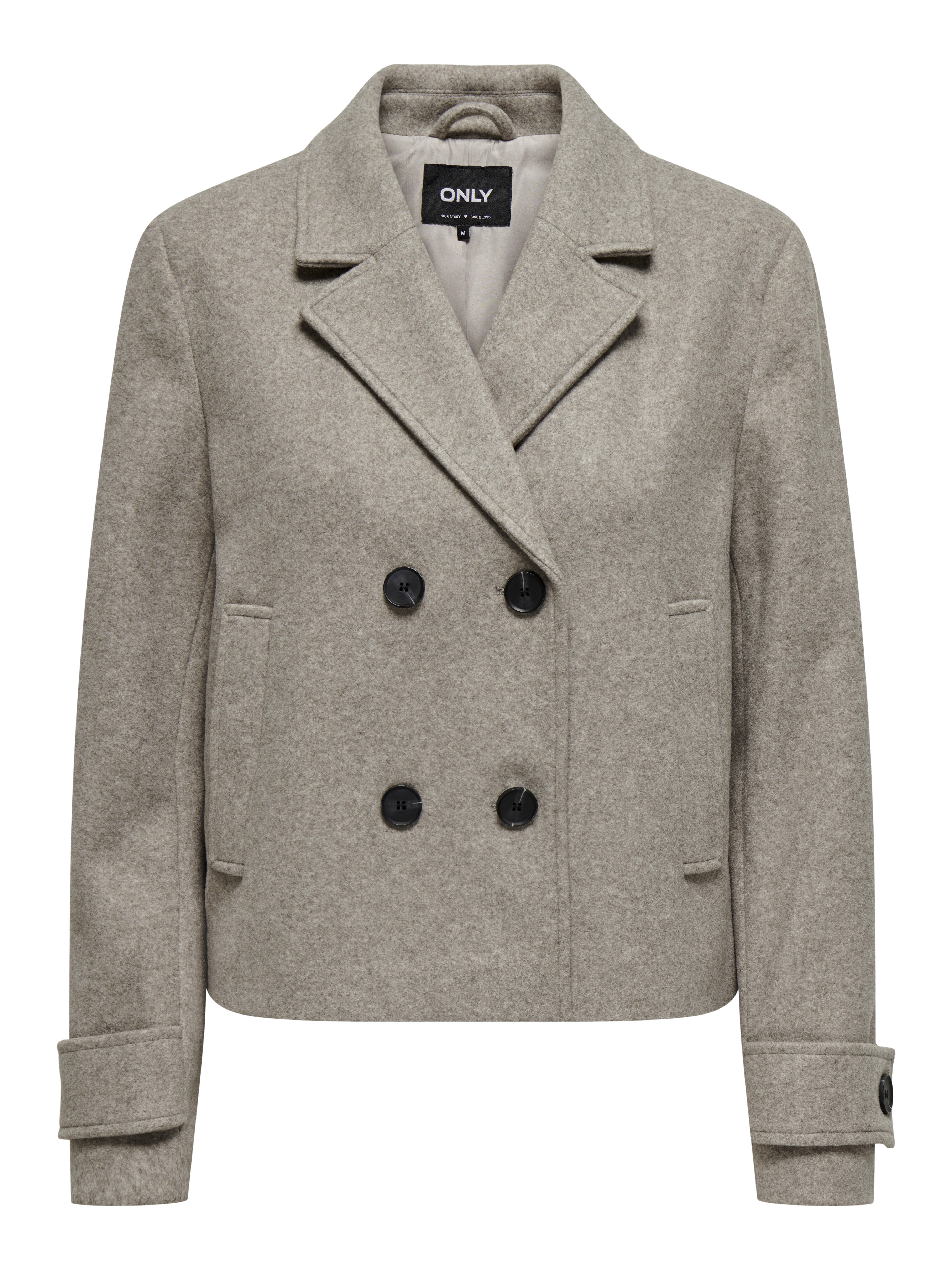 Only - Onlfreja Short Db Jacket Otw Noos Mocha Meringue - Gr. - S - Bild 4