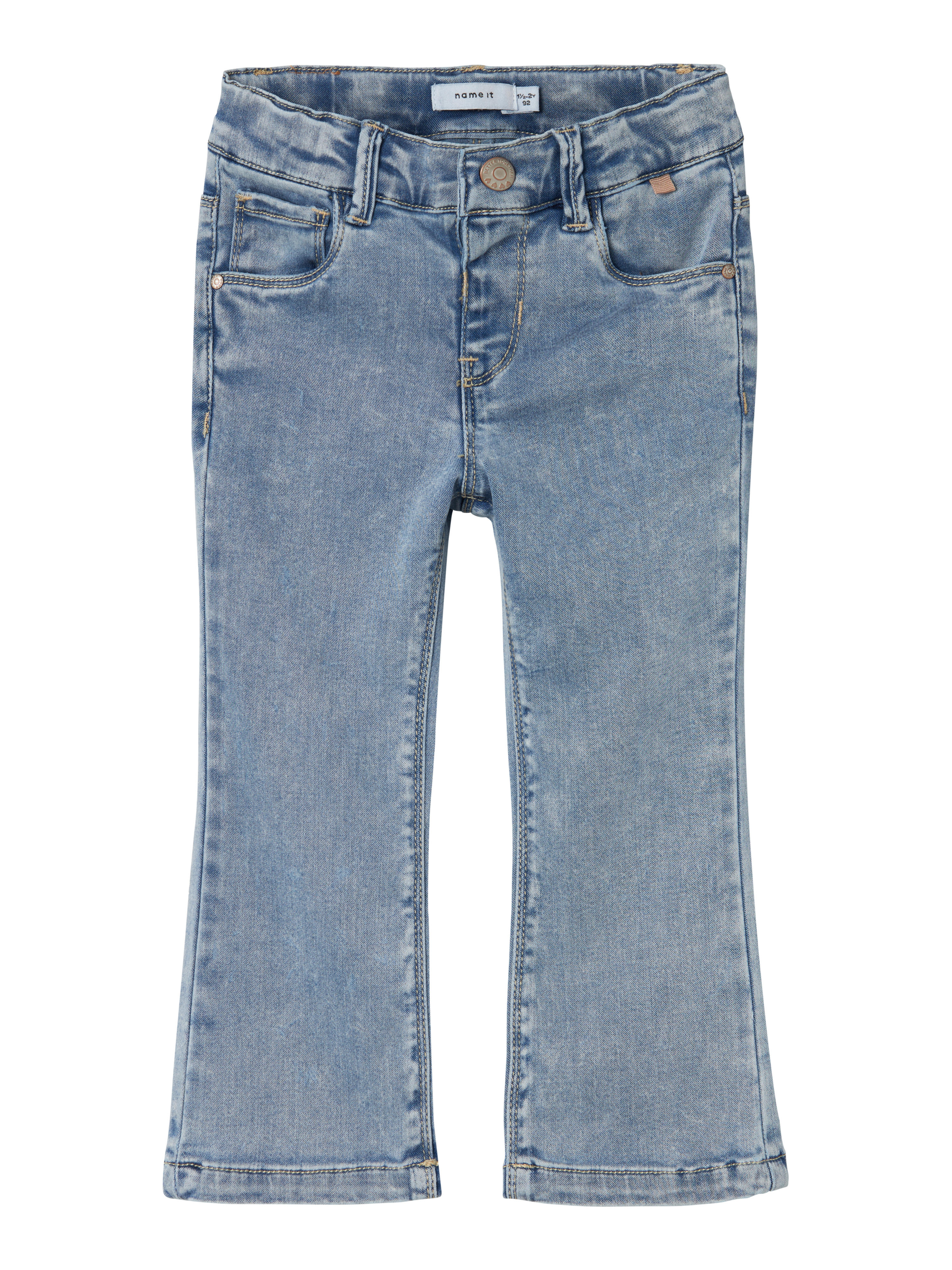 Name It Nmfsalli Bootcut Jeans 8292-To Noos, Light Blue Bleached Denim - Bild 2