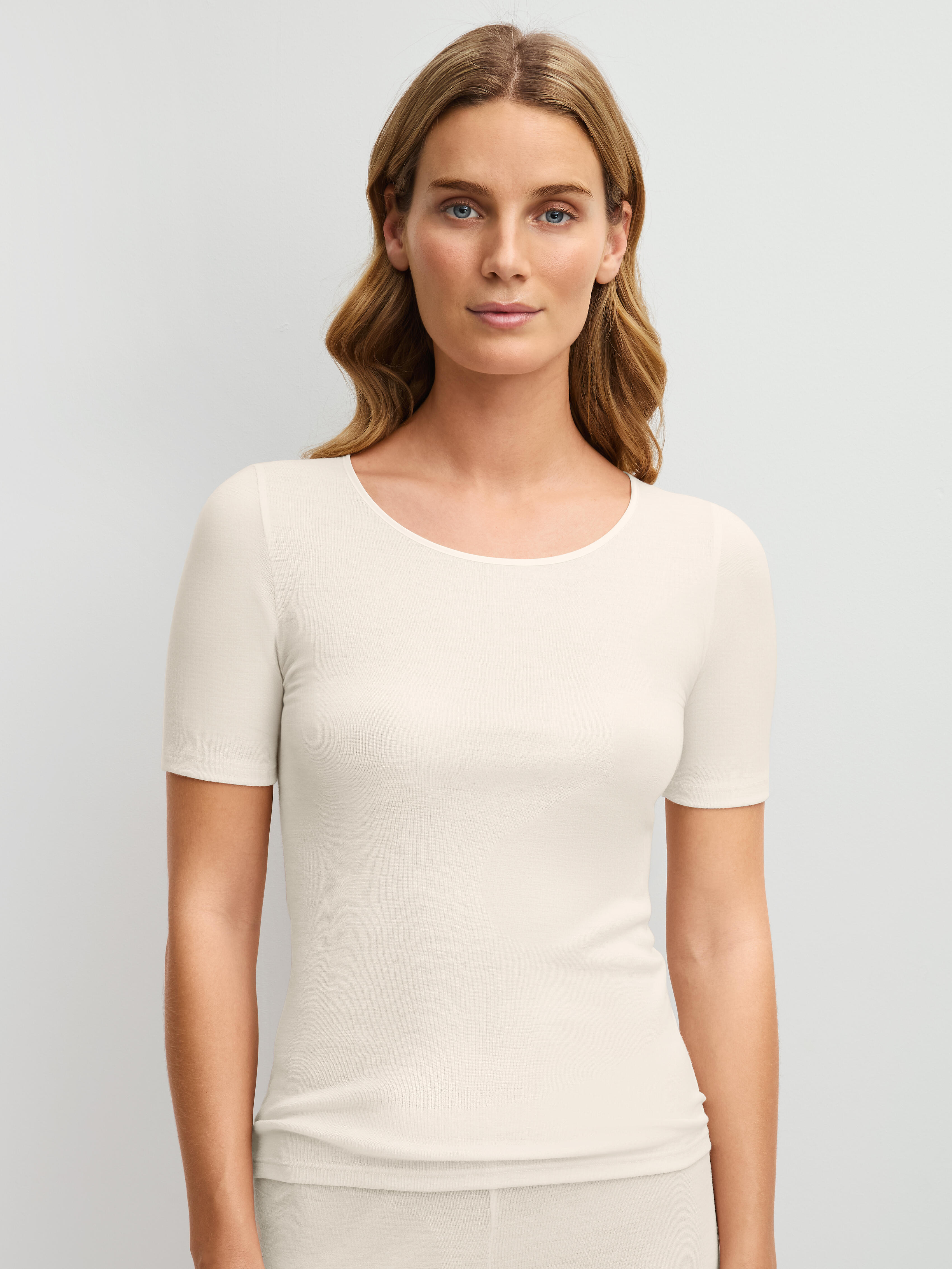 Calida Damen - Top Kurzarm Pearl Cream - Gr. - M