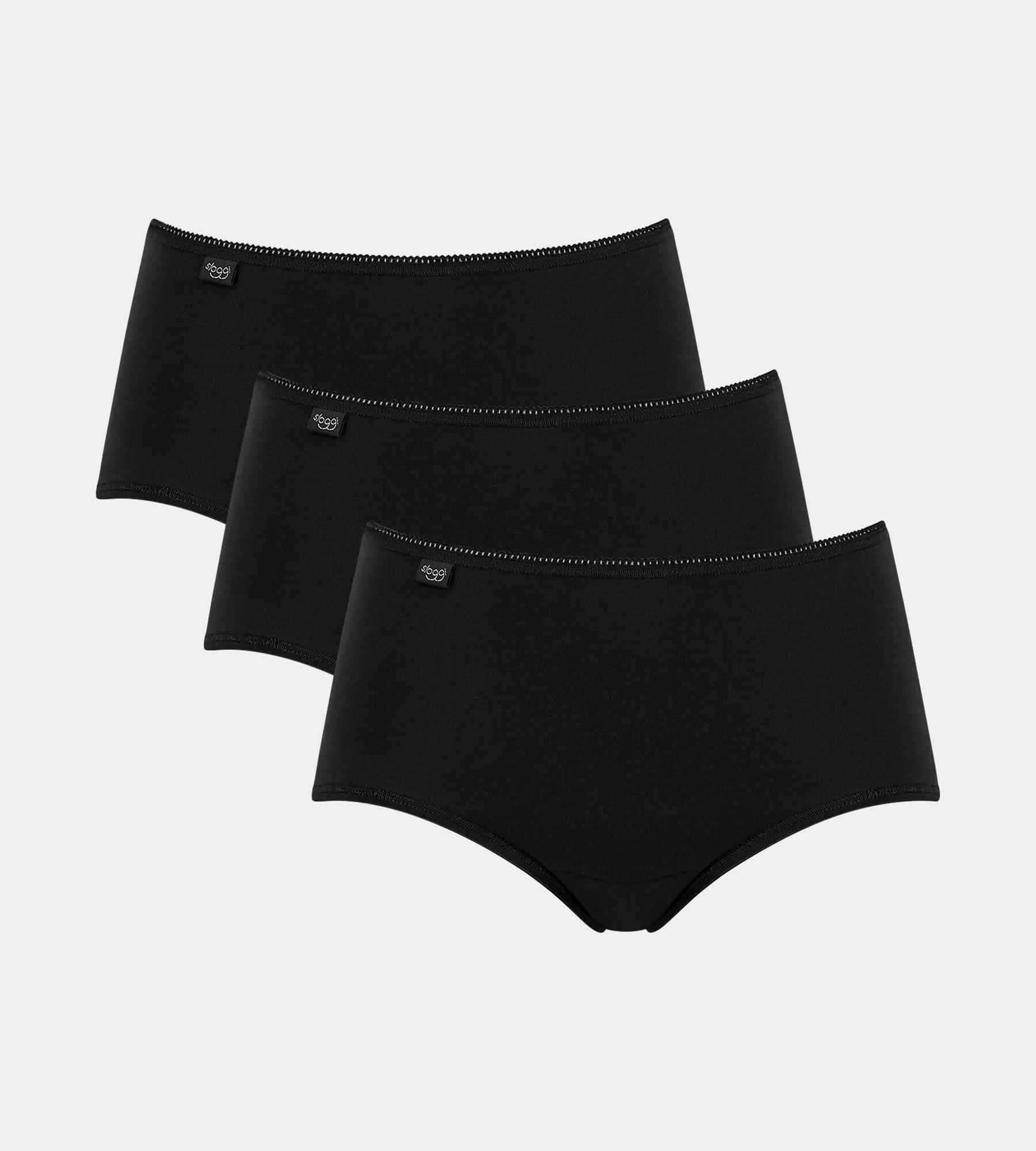 Sloggi, Damen, Unterhosen, 24/7 Midi, Schwarz, (3er Pack, 40) - Bild 2