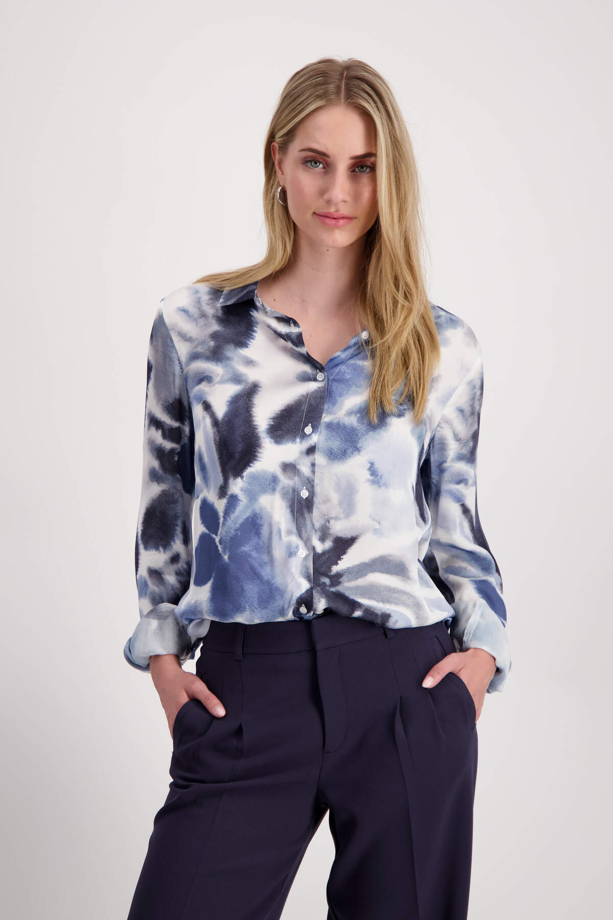 Moonlight Blue Monari Sweatshirt Blau Monari Damen Shirt Modehaus