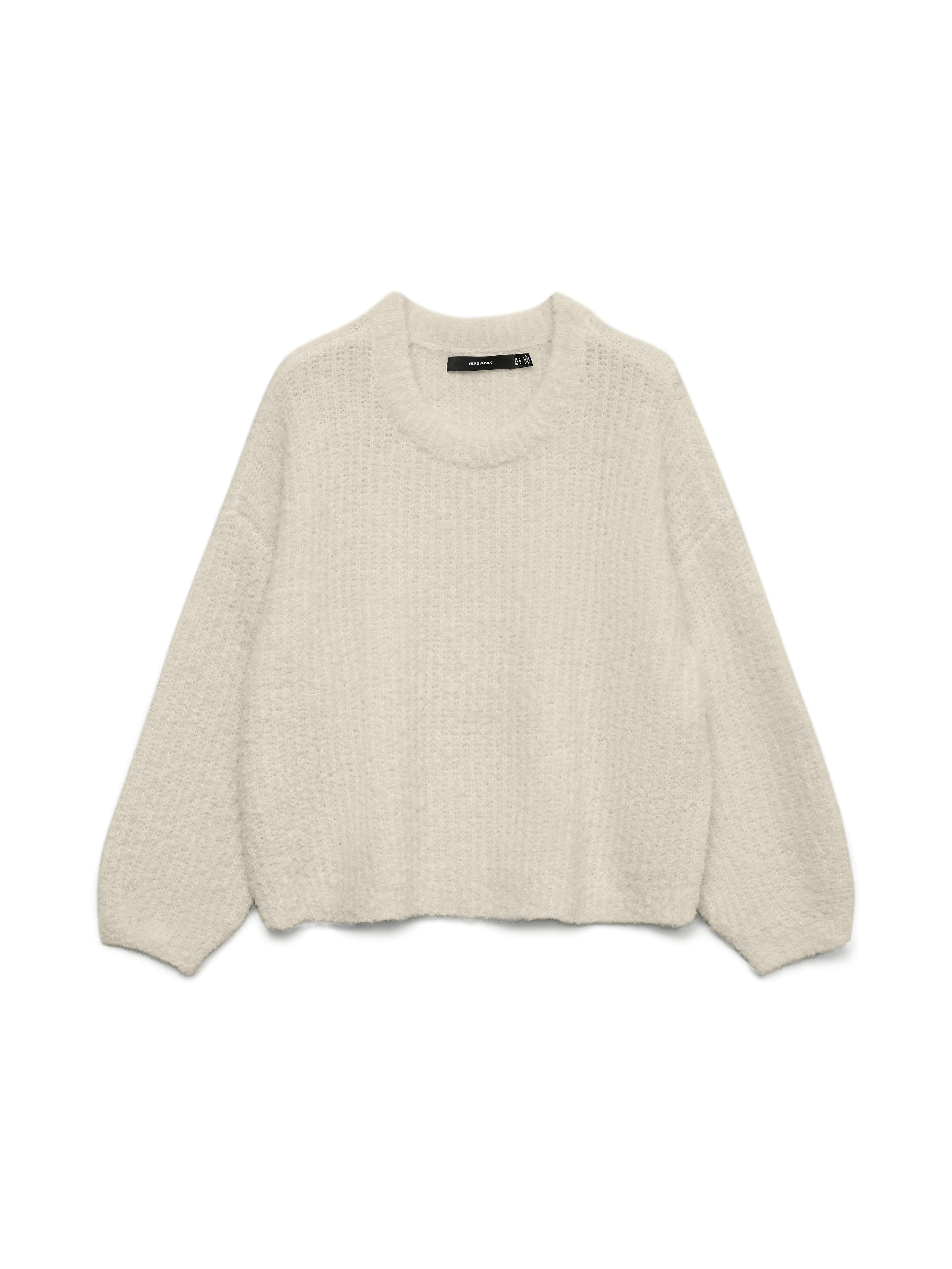 Vero Moda - Vmcarmen Ls O-Neck Pullover Birch - Gr. - L