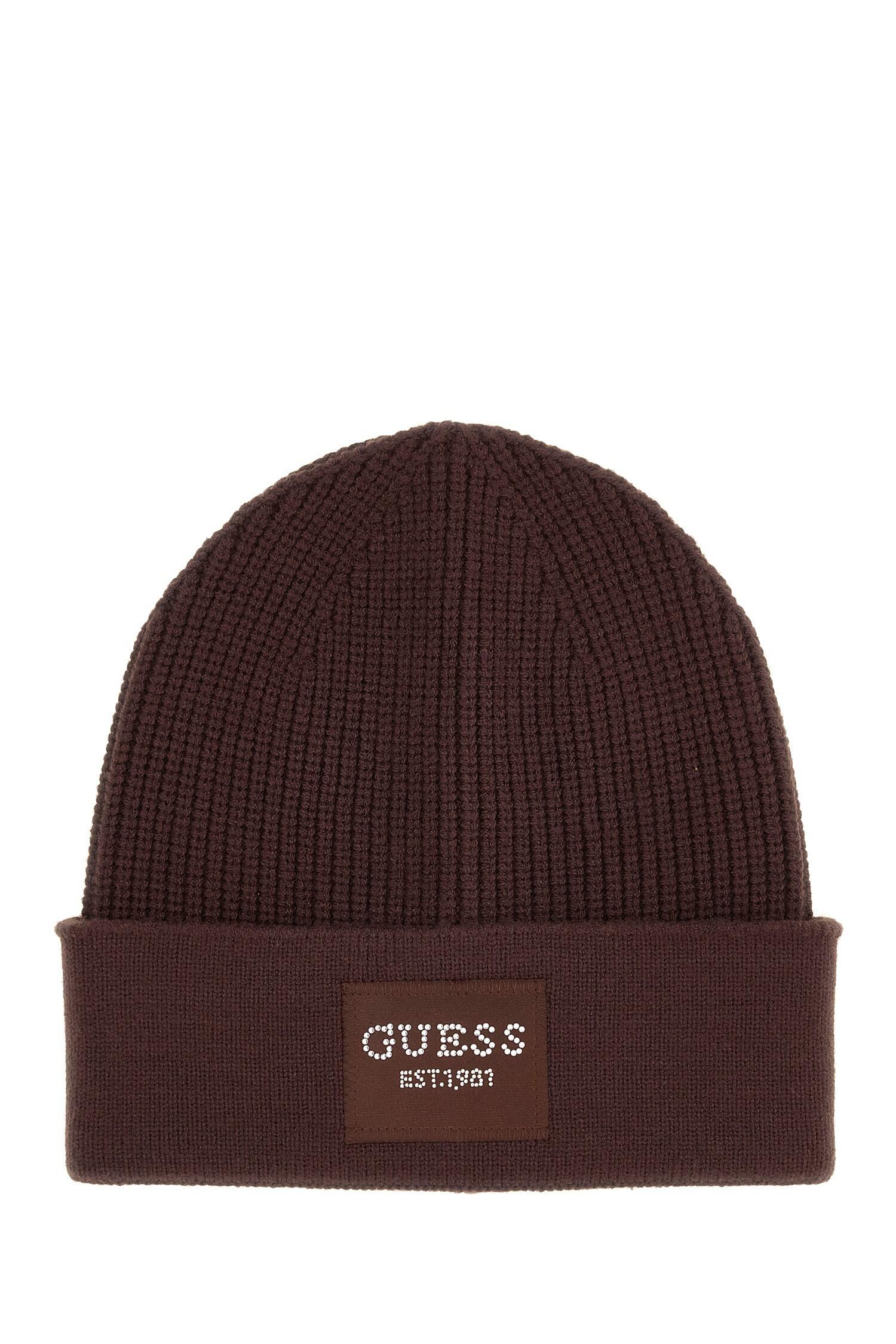Guess Damen Dunkelbraun Mütze Vis01 - Bild 3