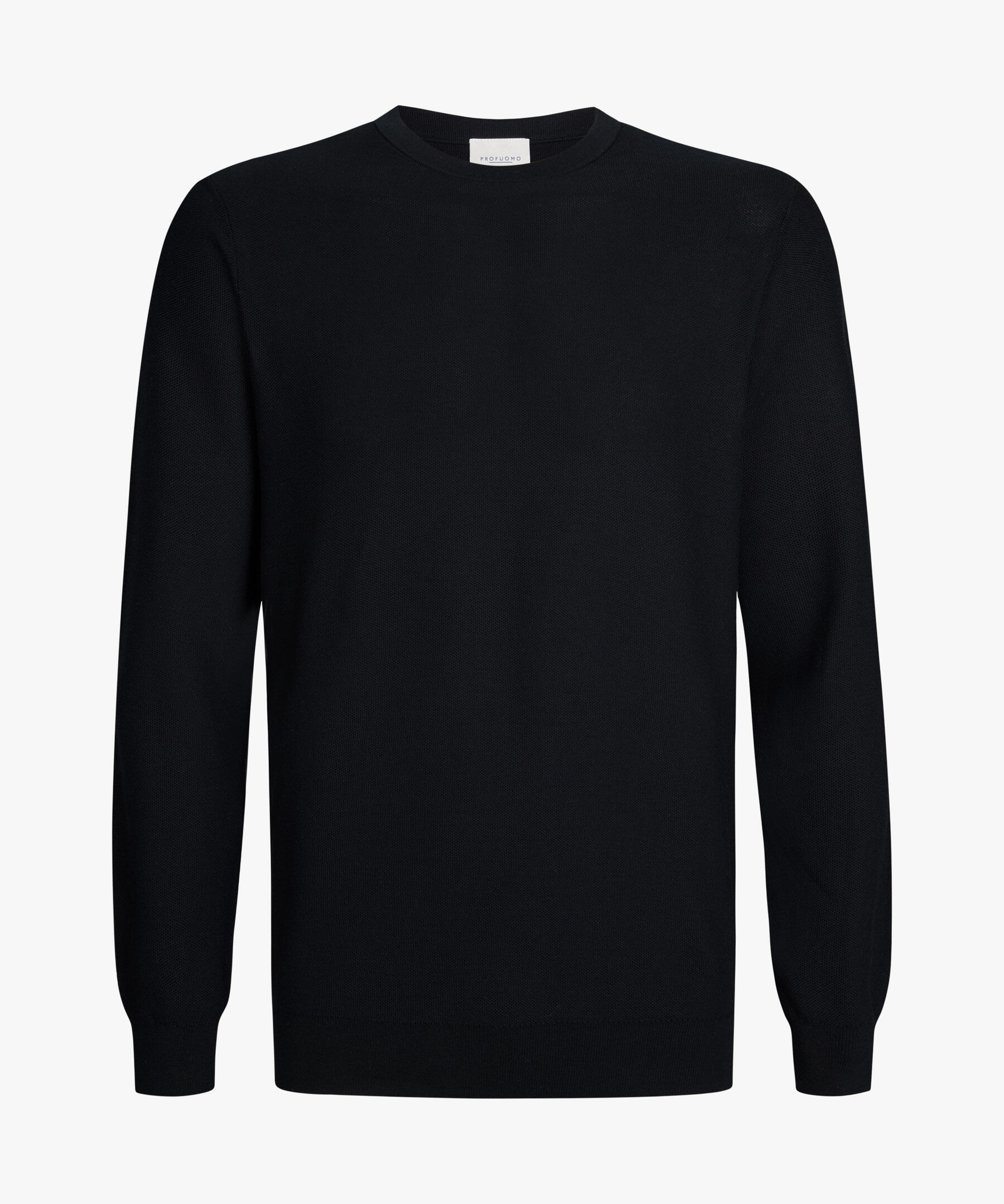 Hemden Profuomo Herren Marine Regular Fit Pullover Einfarbig - Bild 4