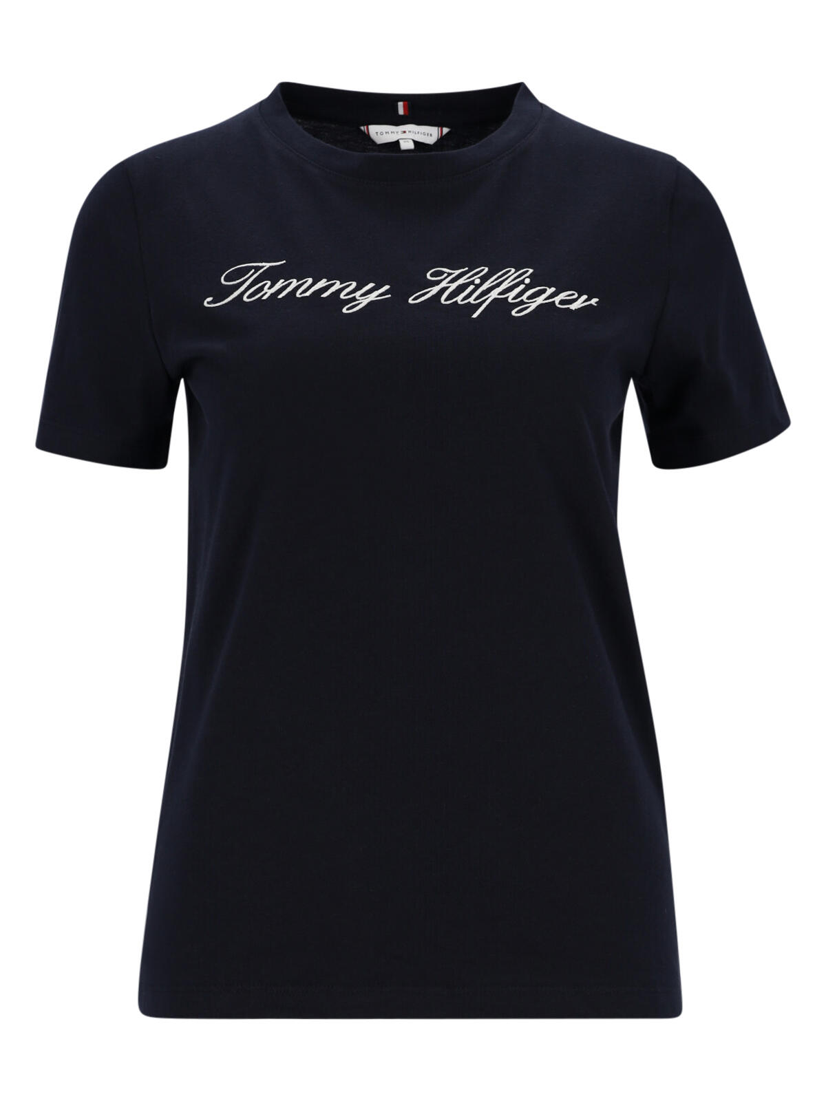 Tommy Hilfiger Damen Dunkelblau T-Shirt Script Ww0ww43459 Regular Fit - Bild 2