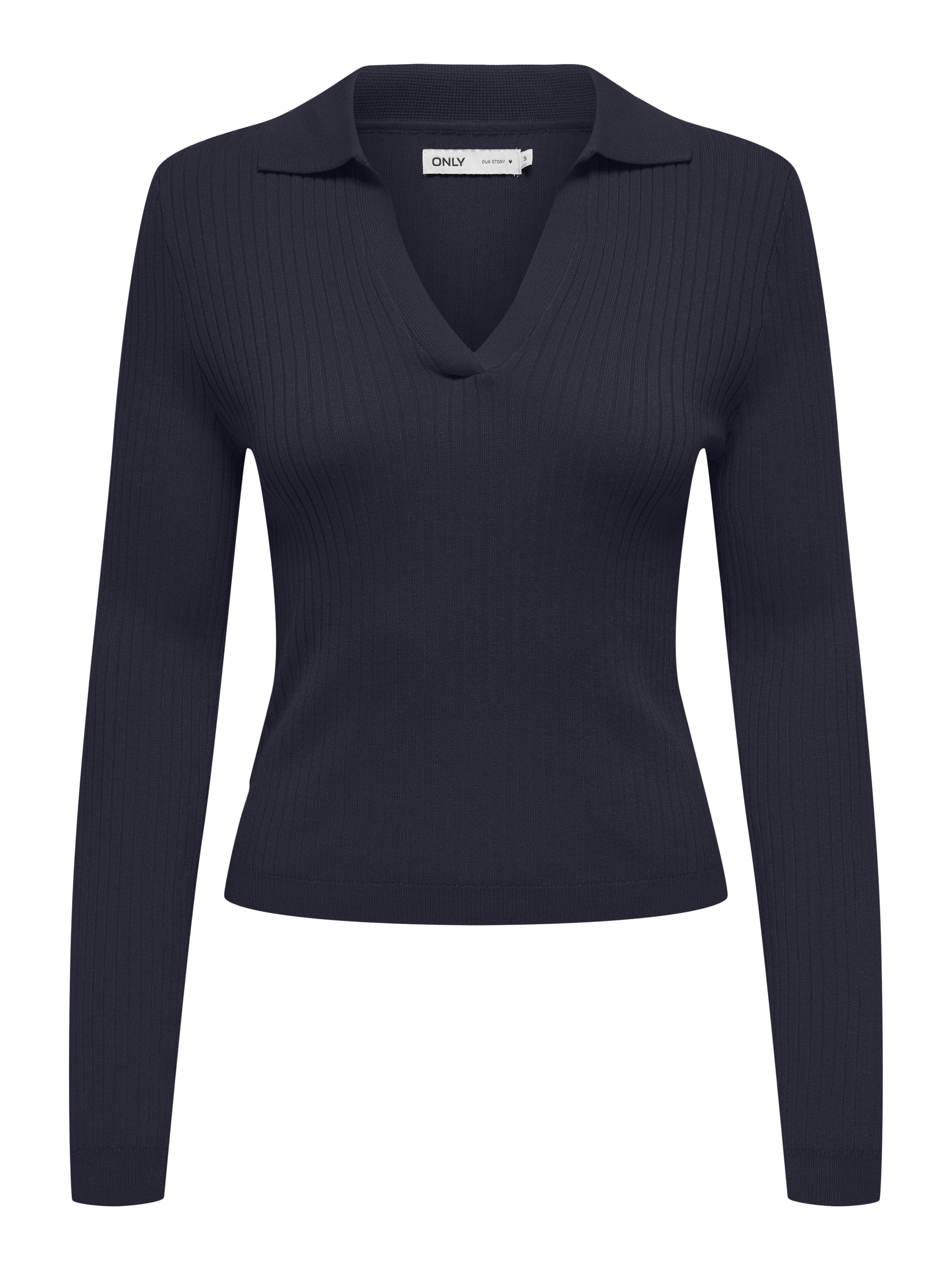 Only - Onlkaya Ls Polo Knt Noos Night Sky - Gr. - L