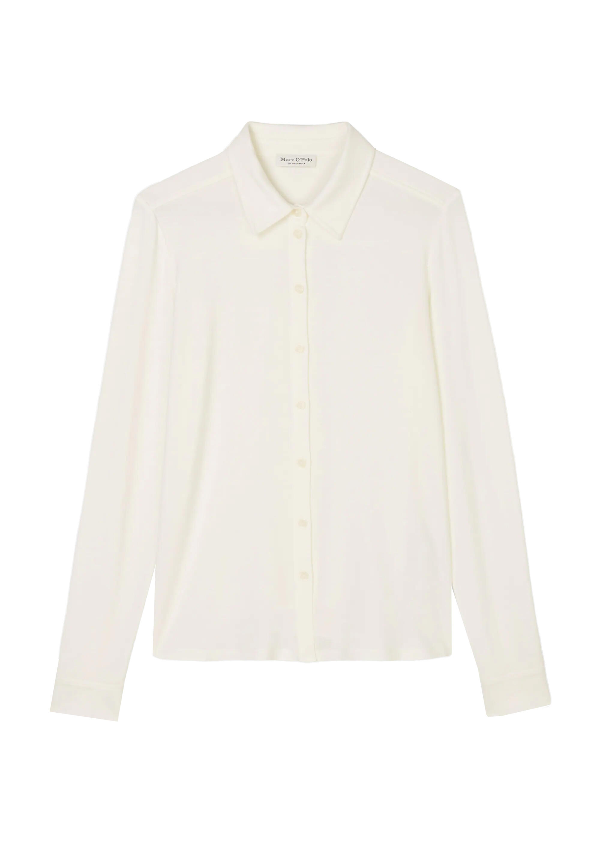 Marc O'Polo, Damen, Blusen, Jerseybluse, Weiss, (XL) - Bild 4