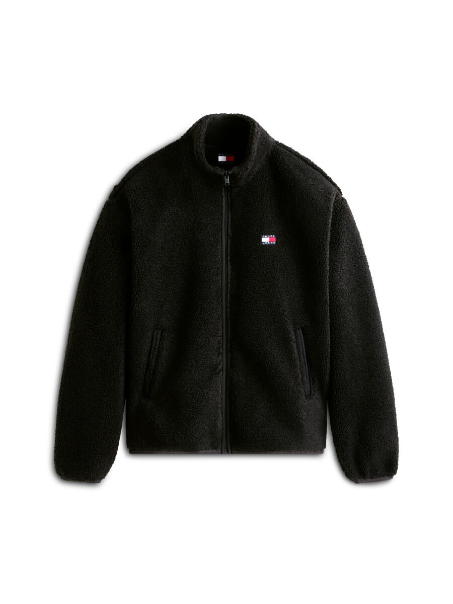 Tommy Jeans Herren Schwarz Fleecejacke Dm0dm22345 Regular Fit - Bild 2