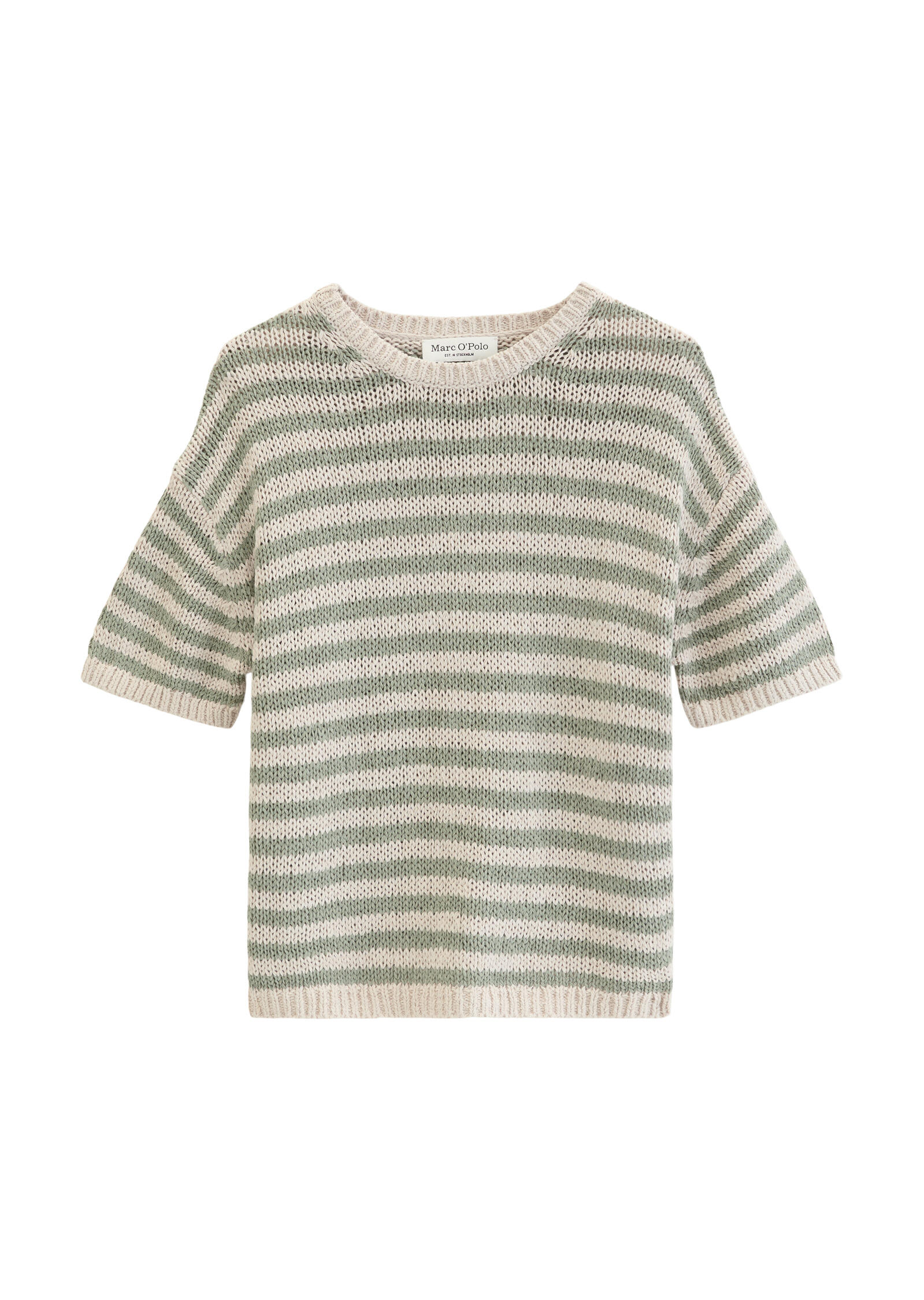 Marc O'polo Casual Beige - Kurzarm Pullover Loose Light - Gr. - S