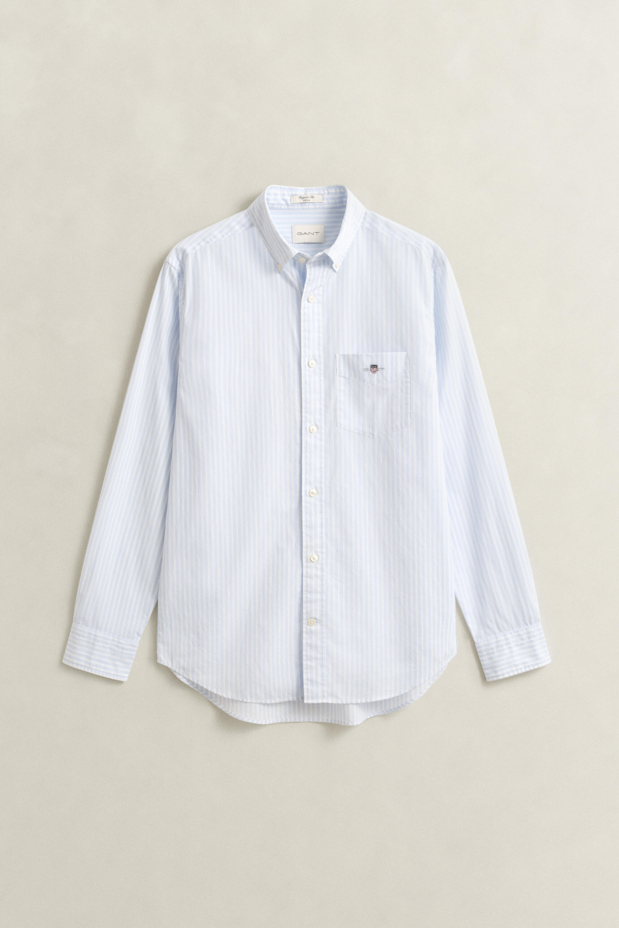 Hemden Gant Herren Hellblau Regular Fit Hemd Gestreift - Bild 3