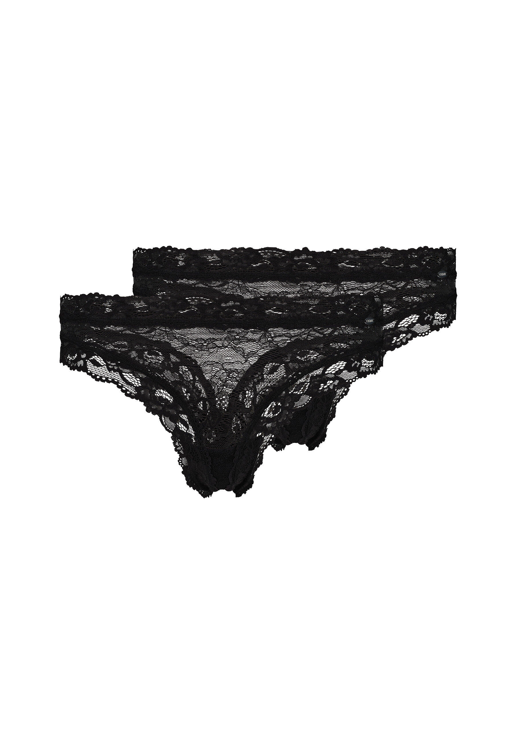 VAN GRAAF Skiny Damen Schwarz String Im 2Er-Pack Polyamid Größe 36 - Bild 3